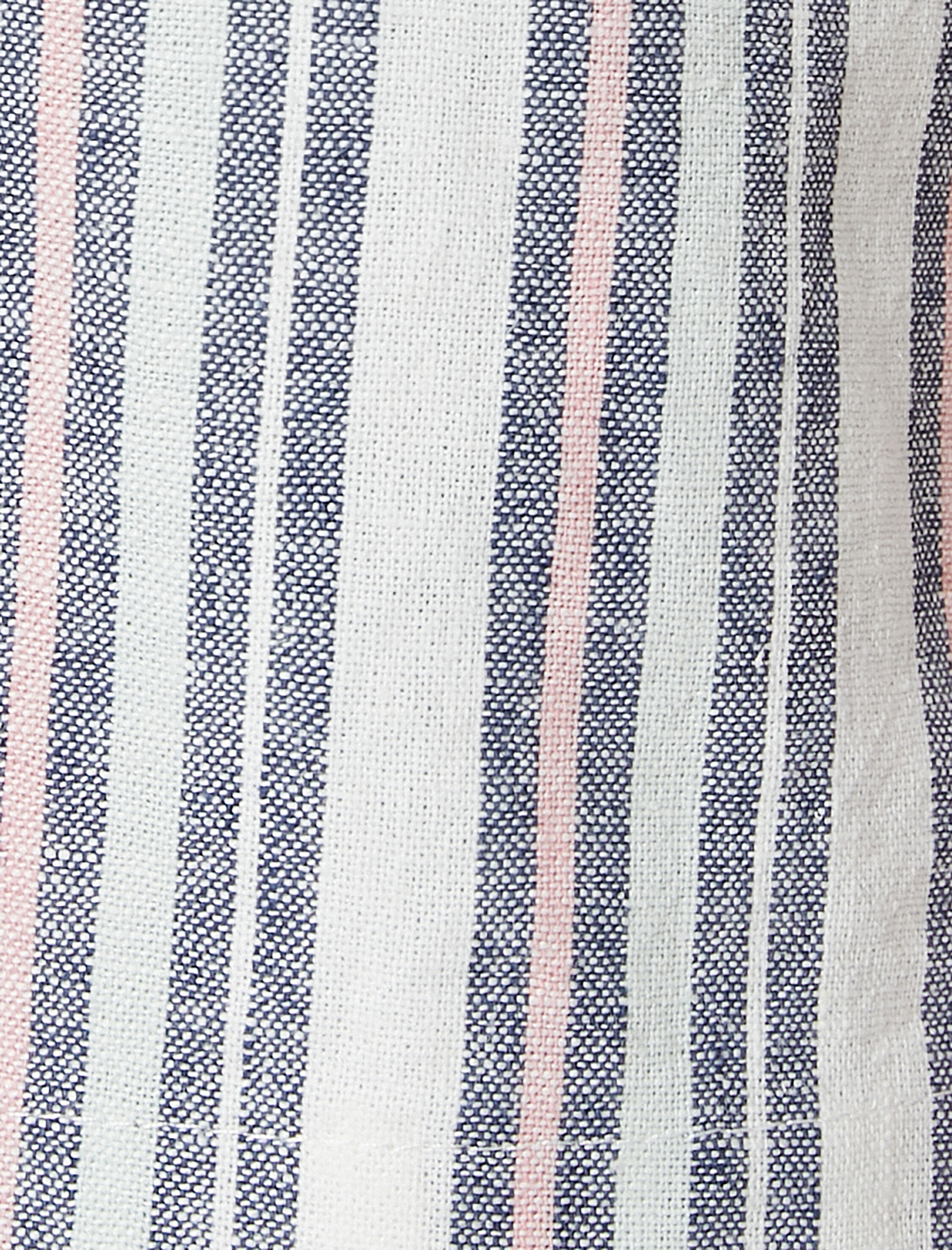 Keten Karışımlı Kimono Cep Detaylı Yarım Kollu