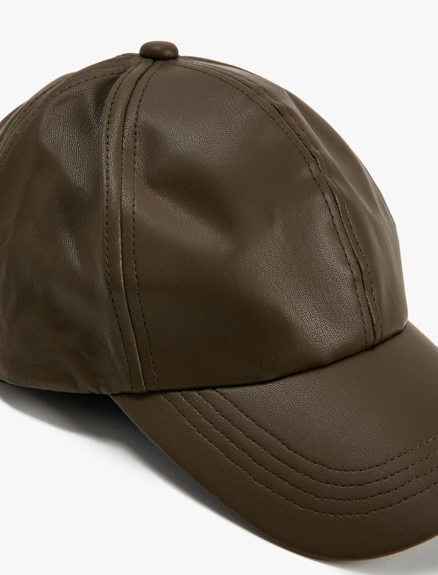  Erkek Deri Görünümlü Kep Şapka