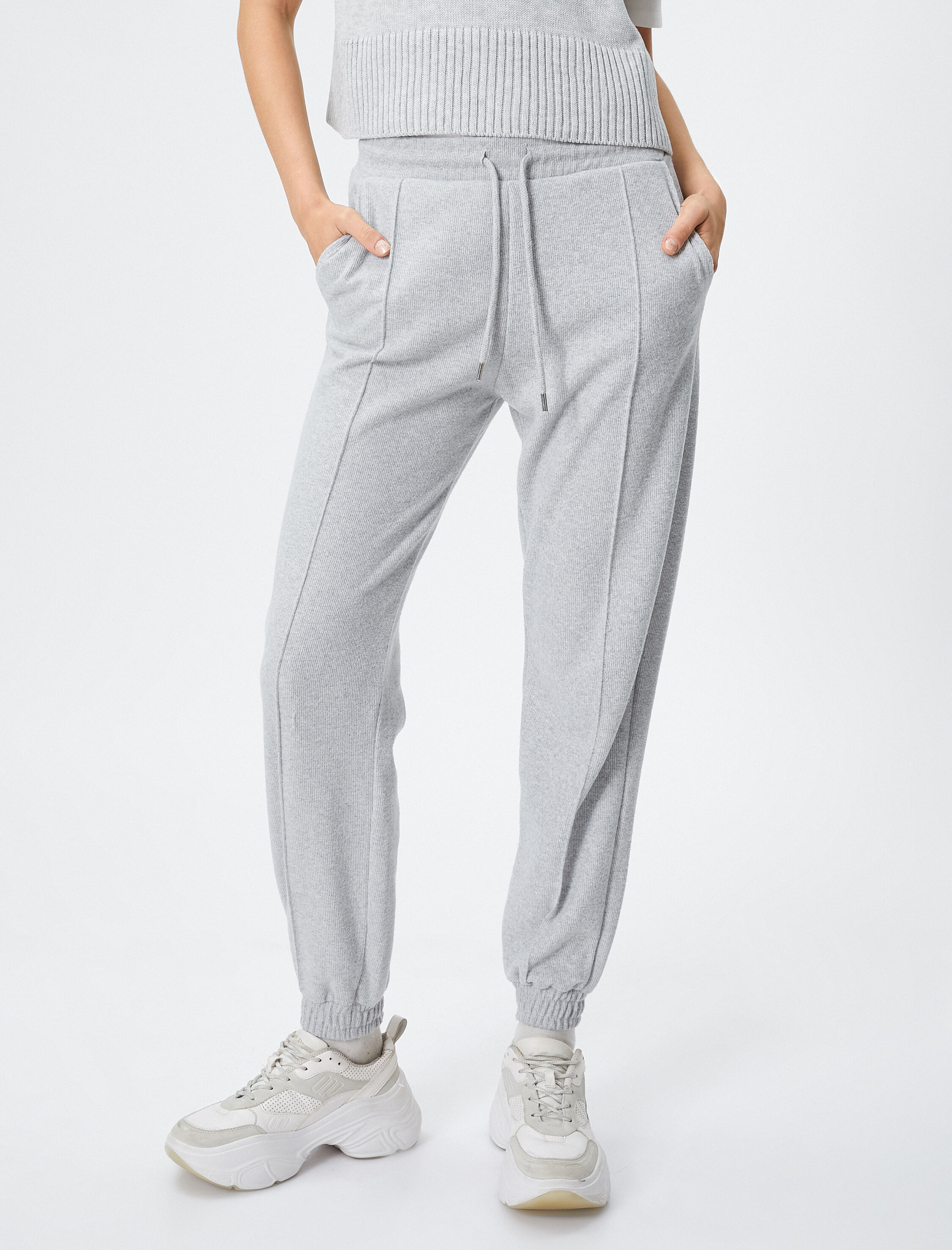   Jogger Eşofman Altı Beli Lastikli Cep Detaylı