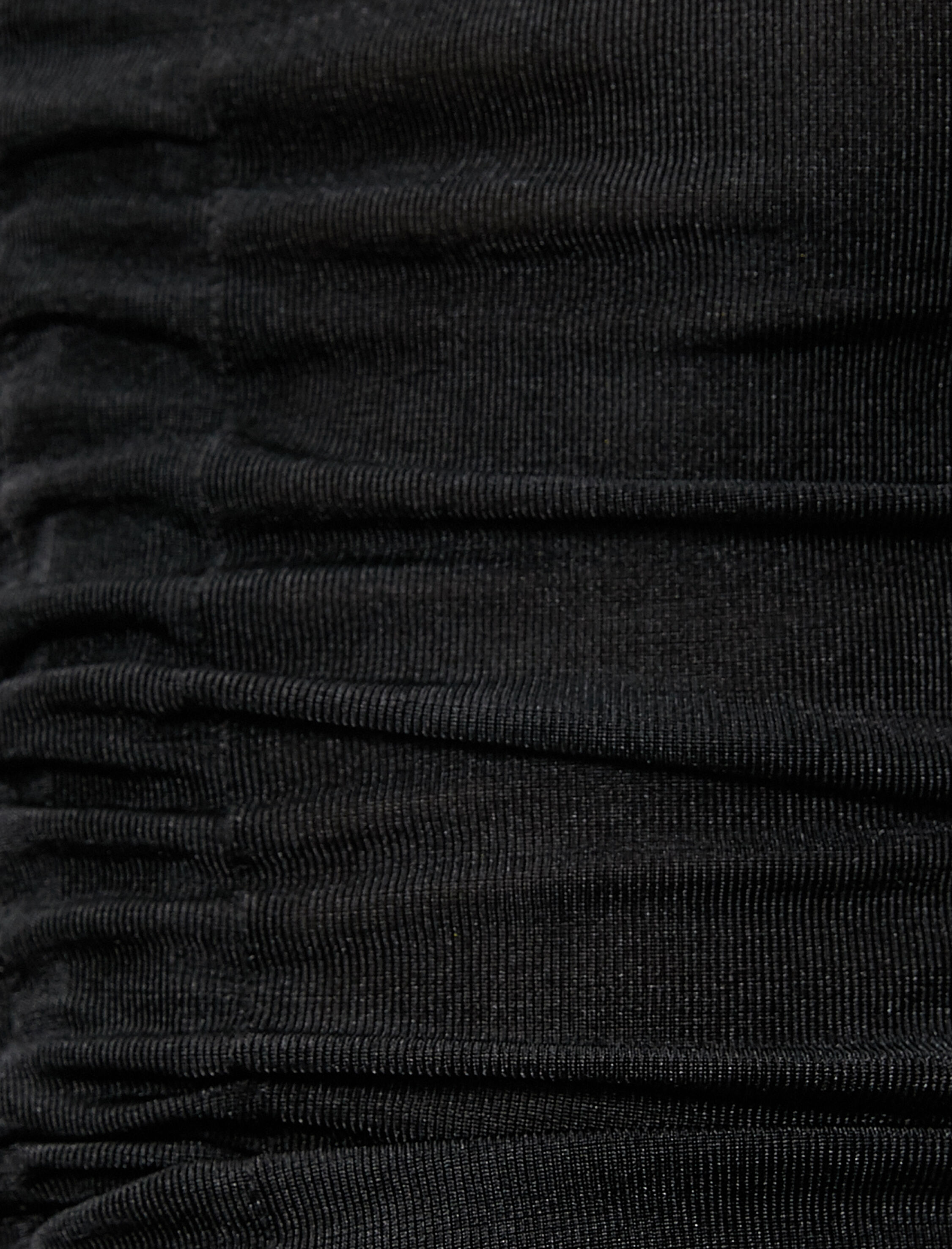   Uzun Kollu Tişört Crop Önden Büzgülü