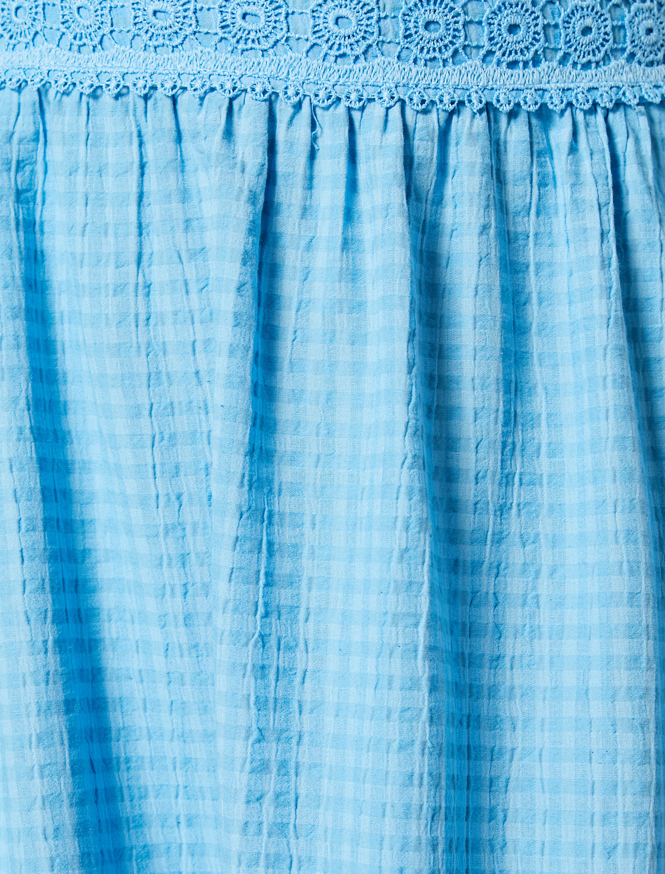   Fırfırlı Elbise Askılı Sırt Detaylı Volanlı Viskon Karışımlı