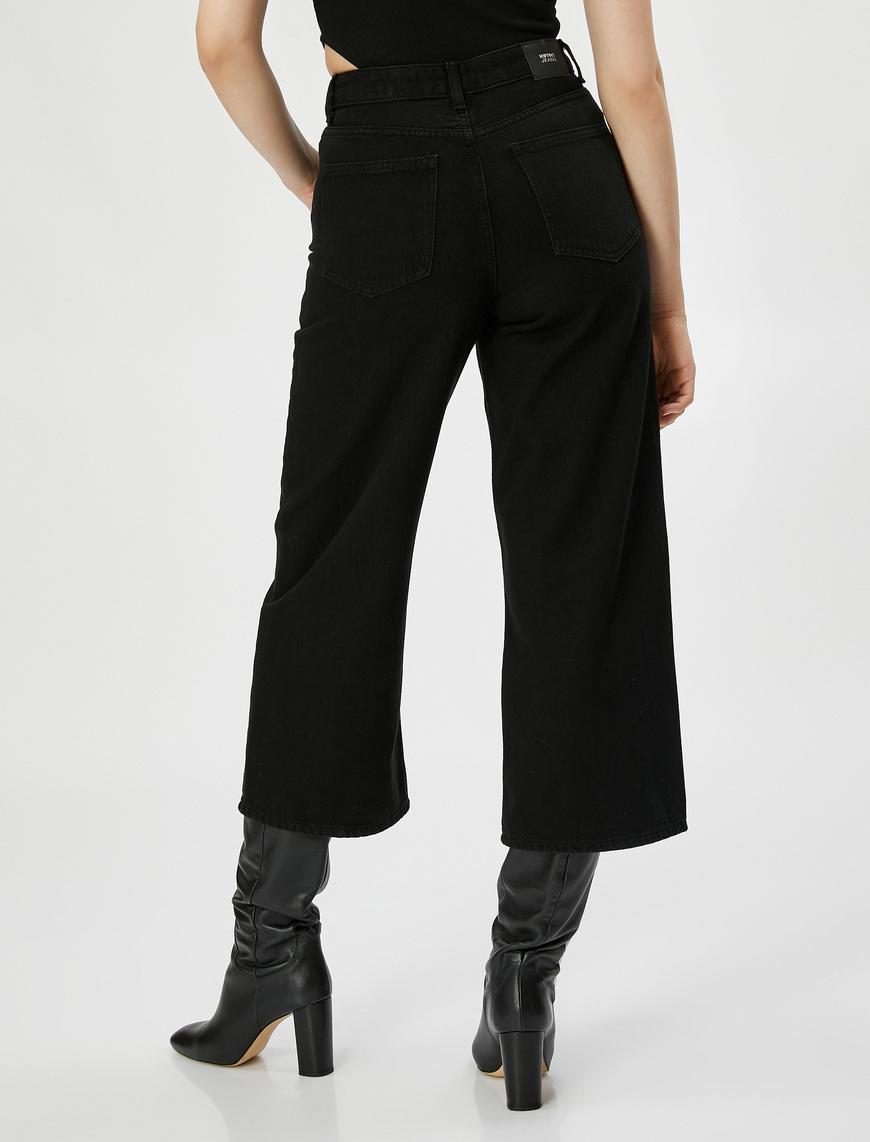   Düz Paça Kot Pantolon Yüksek Bel - Nora Jeans