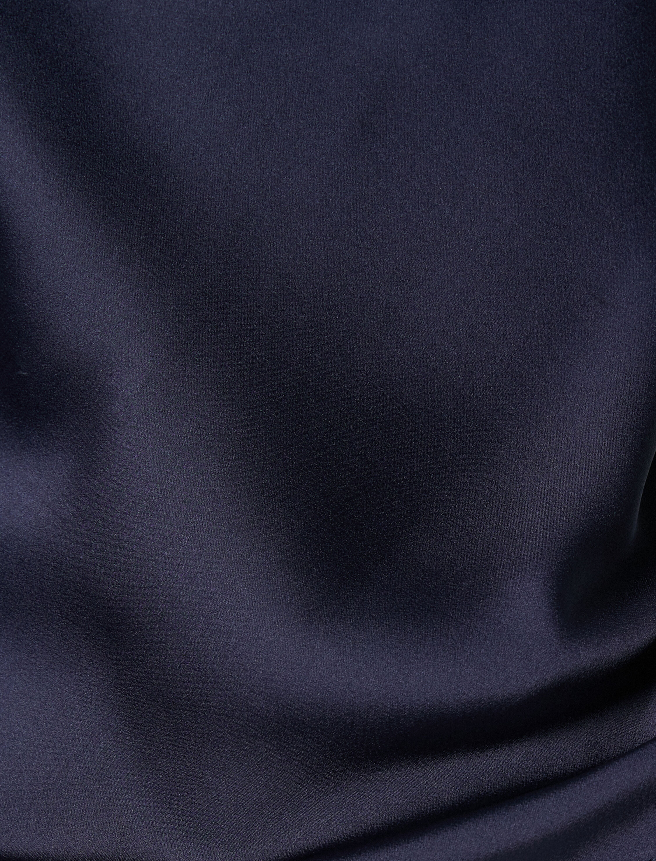   Abiye Saten Bluz İnce Askılı Degaje Yaka