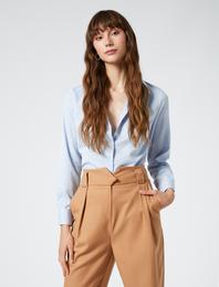 Klasik Gömlek Uzun Kollu Düğmeli Slim Fit