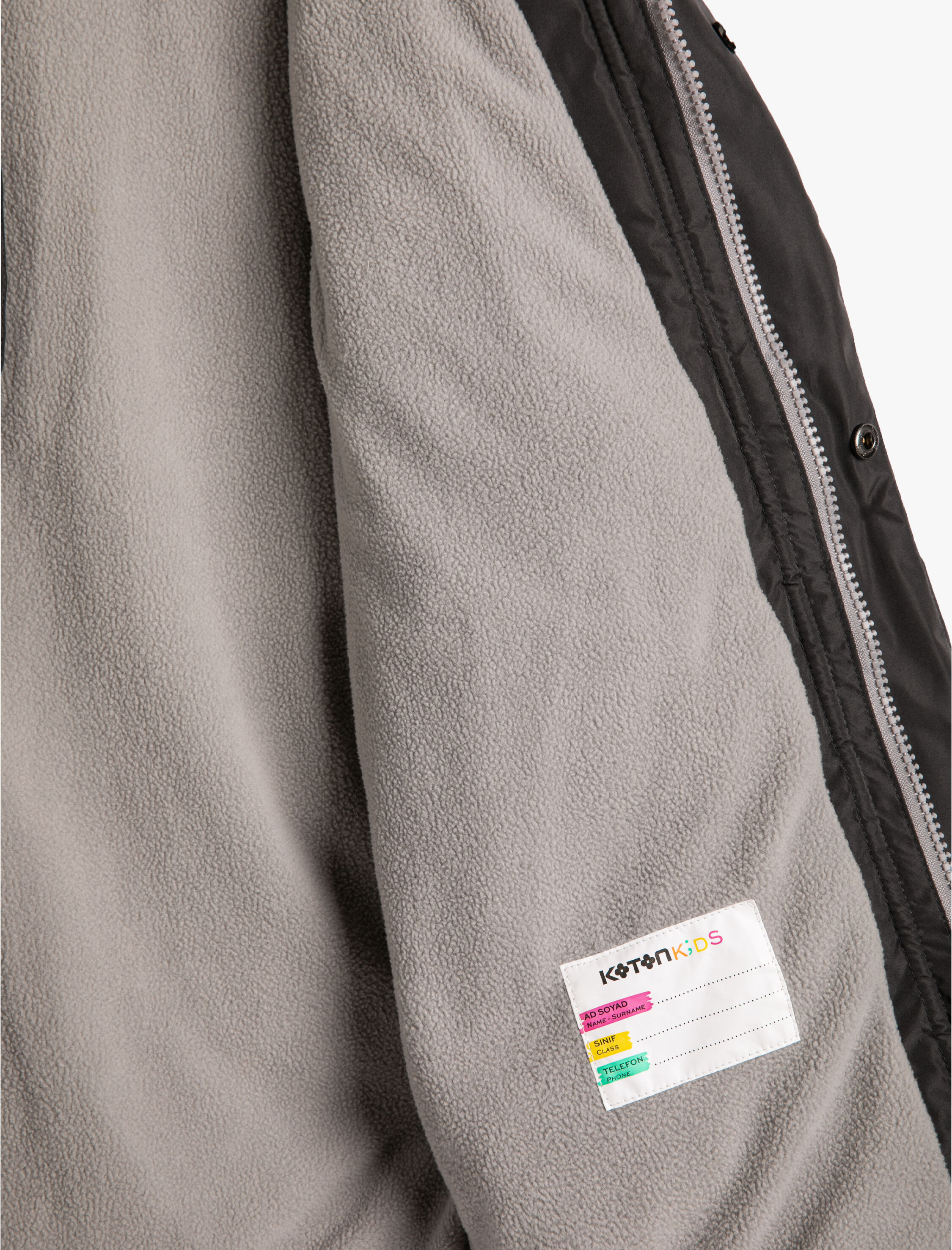  Erkek Çocuk Uzun Şişme Mont İçi Polar Astarlı Kapitone Kapşonlu Rüzgar Kapaklı