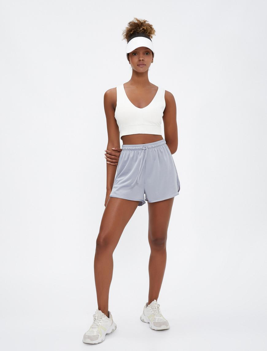   Spor Şort Beli Bağcıklı Basic