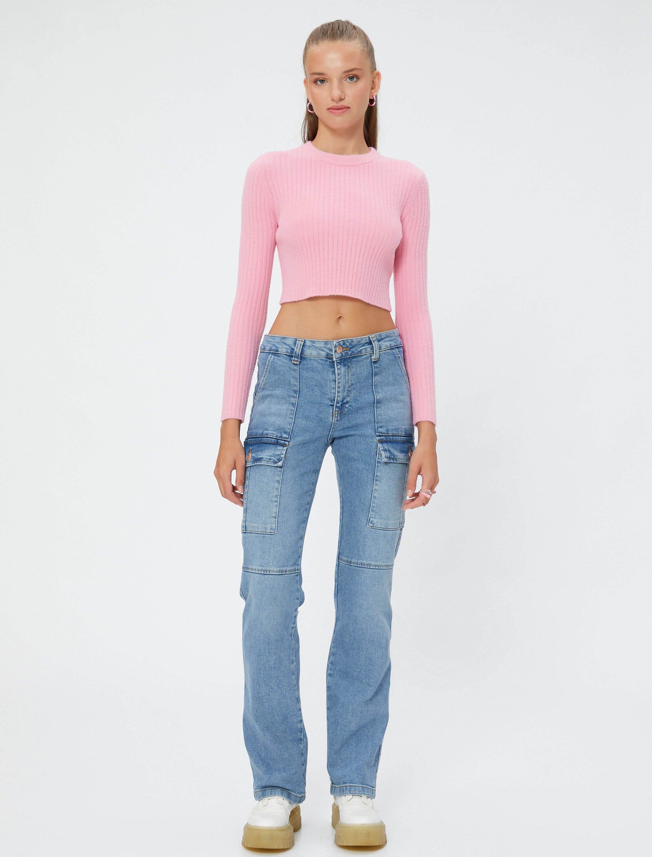   Düz Paça Straight Jean Kot Pantolon Yüksek Bel - Nora Jeans