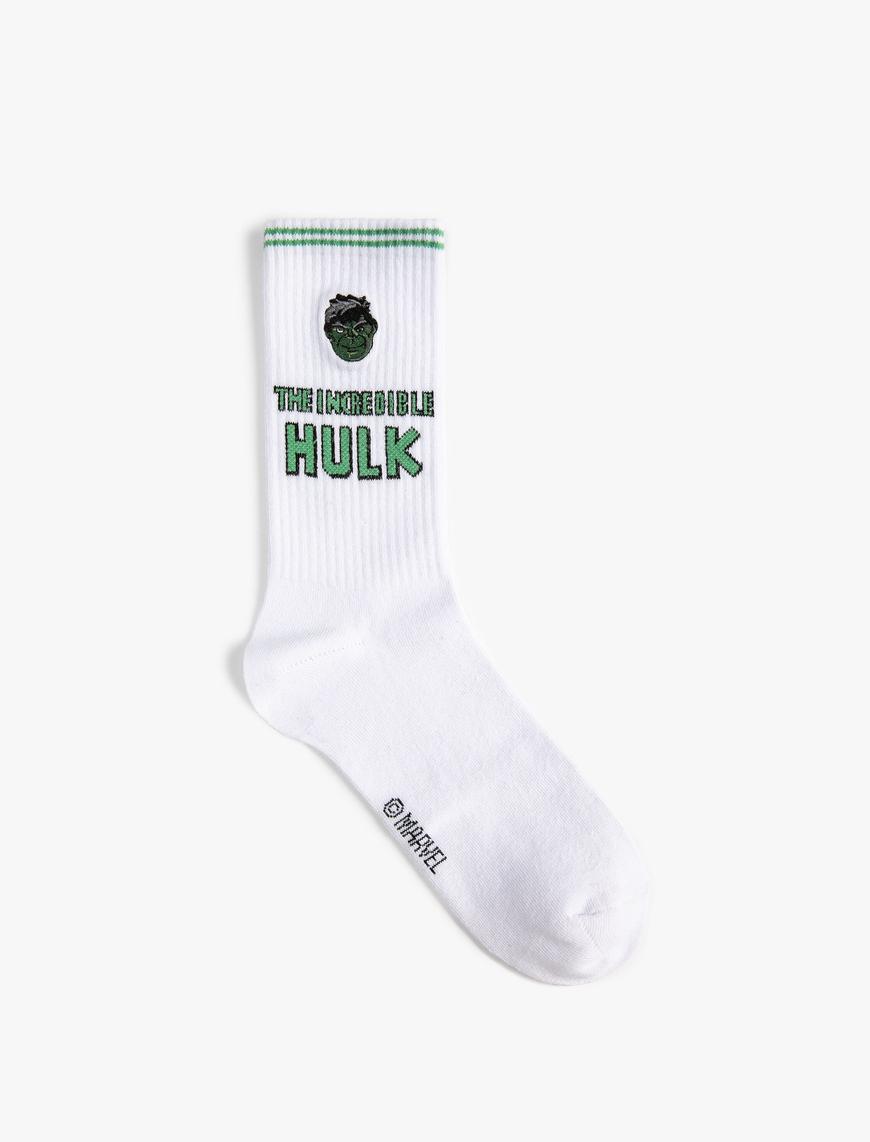  Erkek Hulk Soket Çorap Lisanslı İşlemeli