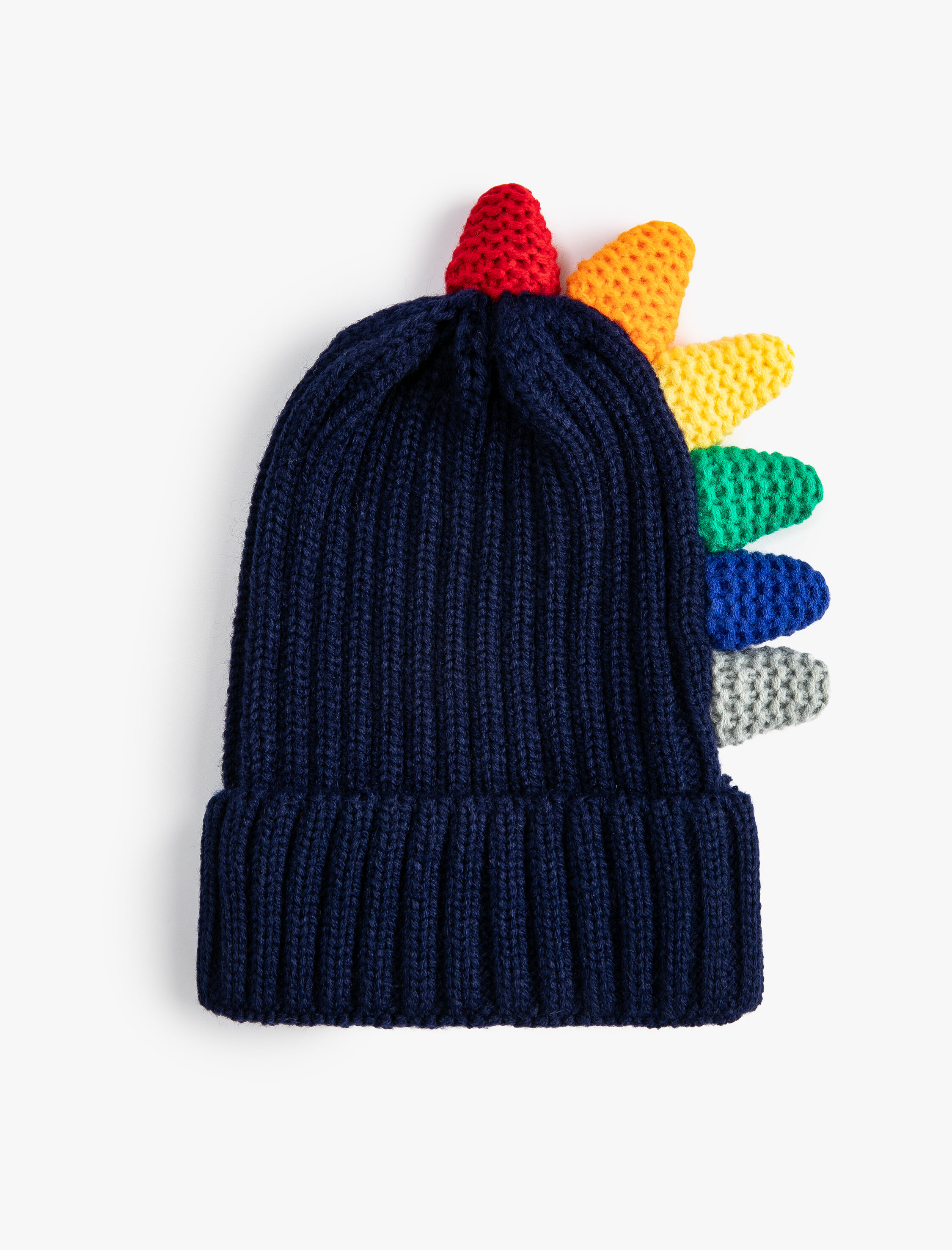  Erkek Çocuk Triko Bere Dinozor Aplike Detaylı