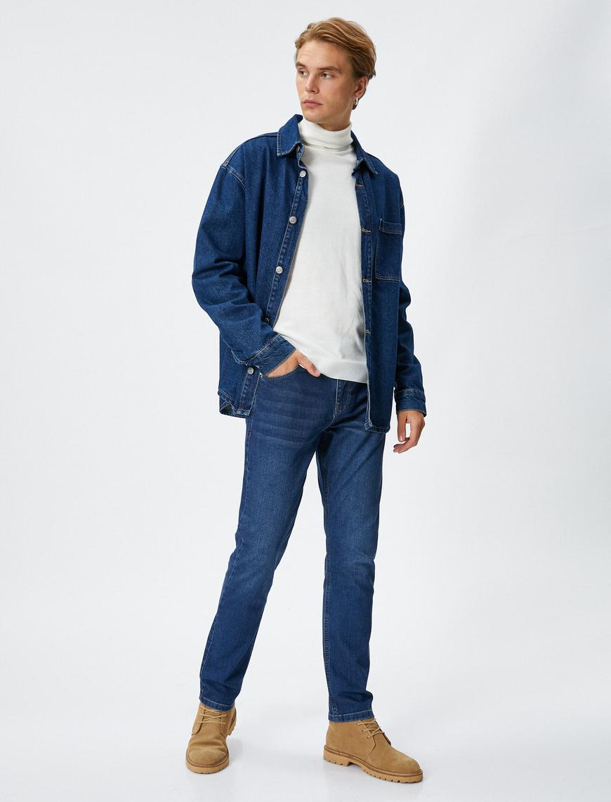   Skinny Fit Kot Pantolon - Michael Jean