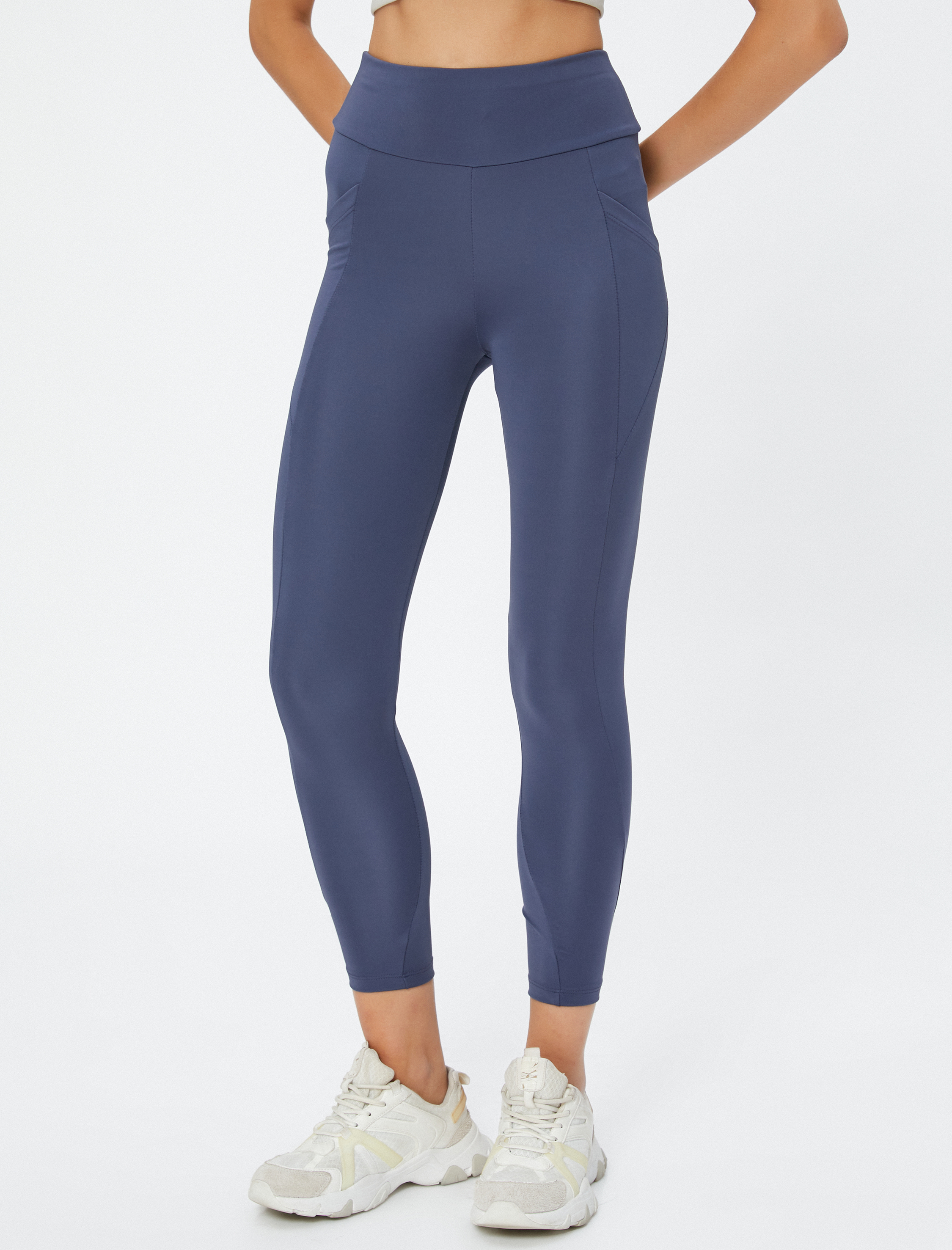   Cep Detaylı Spor Tayt Ekstra Sıcak İç Yüzey Şardonlu Yüksek Bel