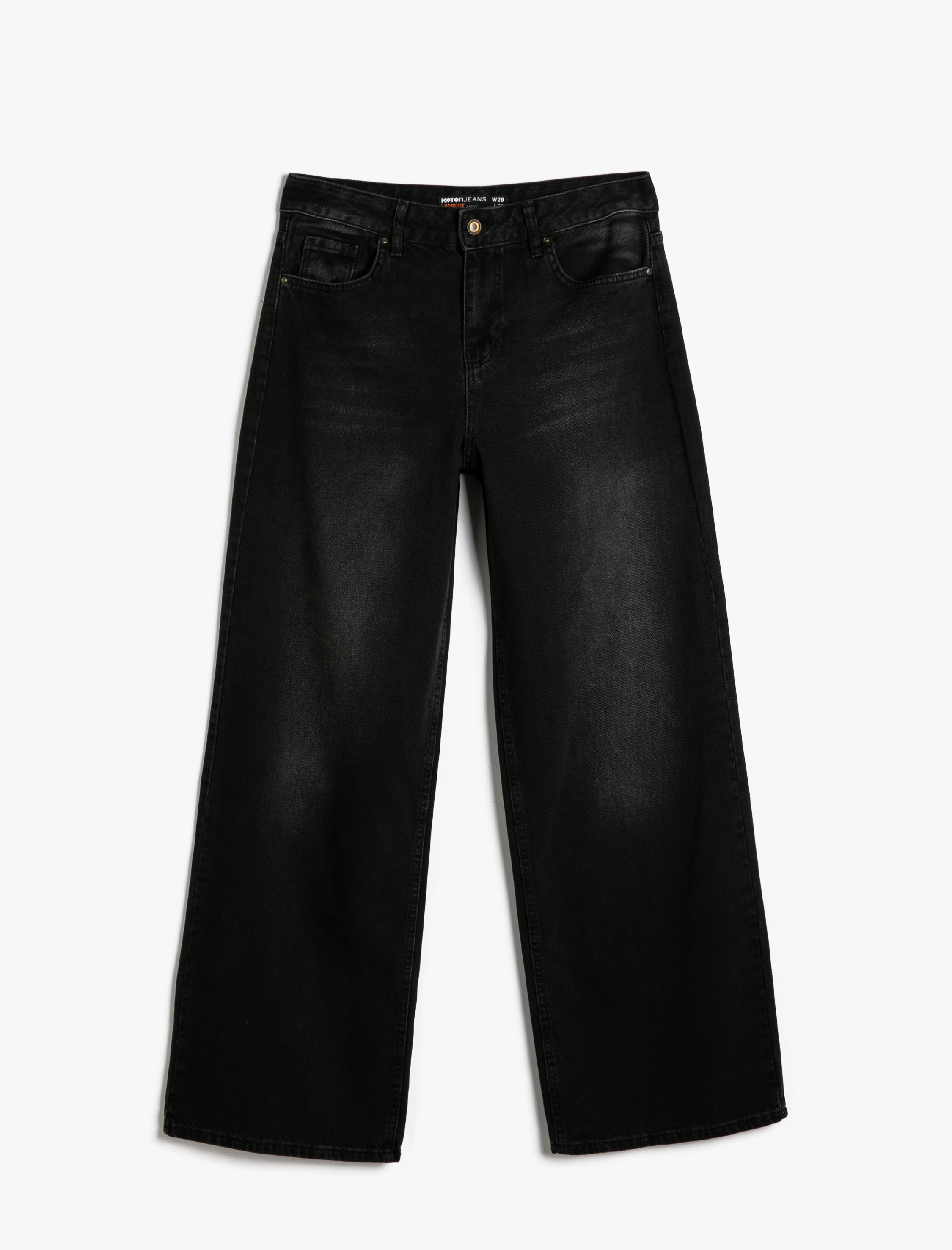   Bol Paça Kot Pantolon Normal Bel - Loose Fit