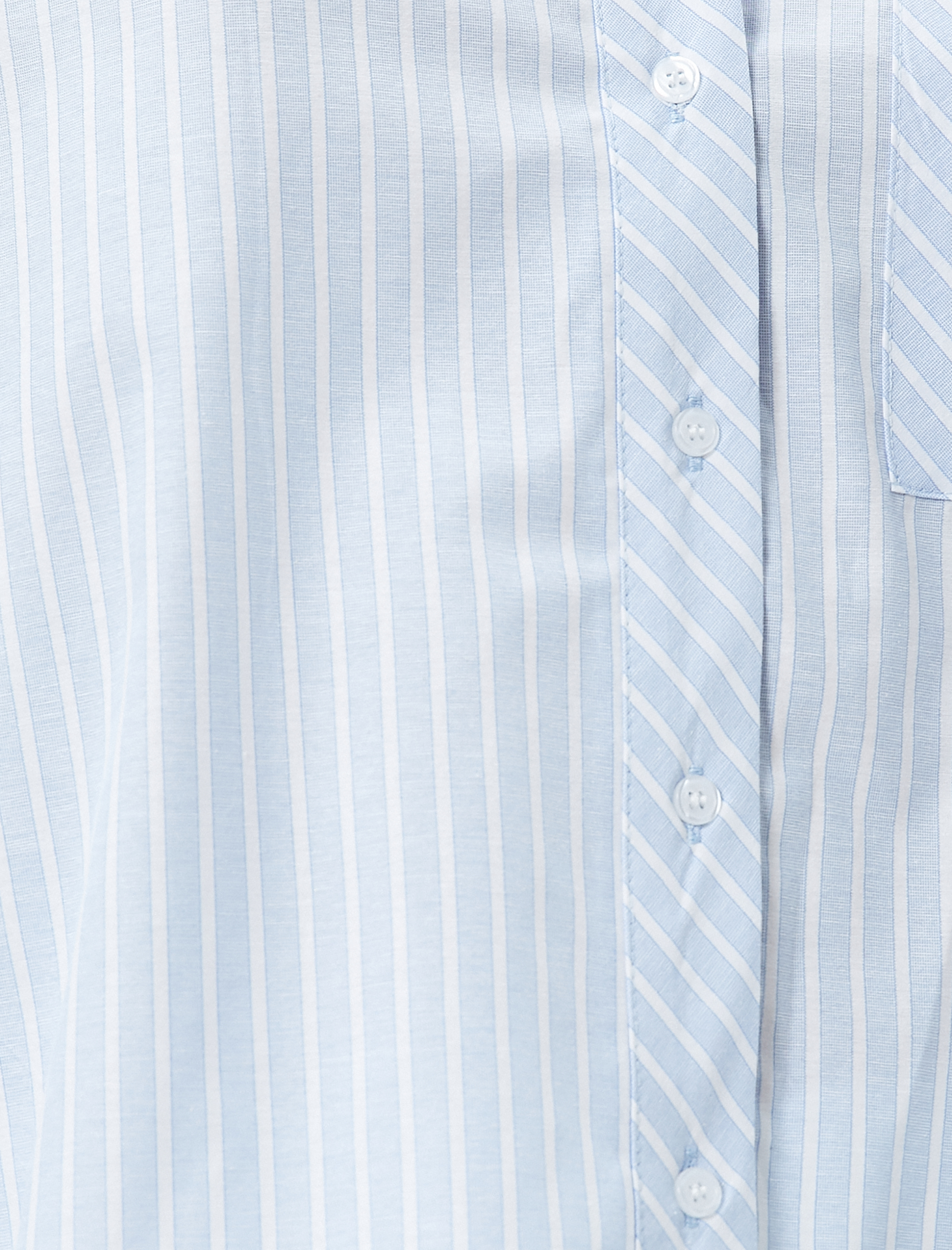   Basic Gömlek Uzun Kollu Düğmeli Cep Detaylı