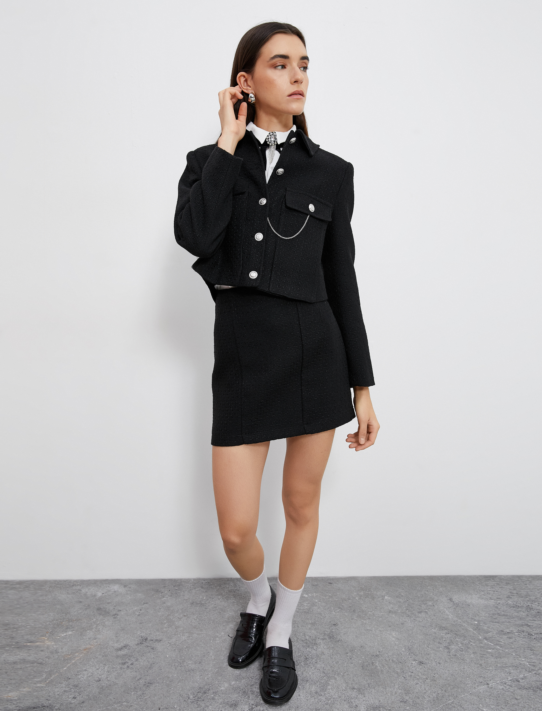   Mini Etek Dikiş Detaylı