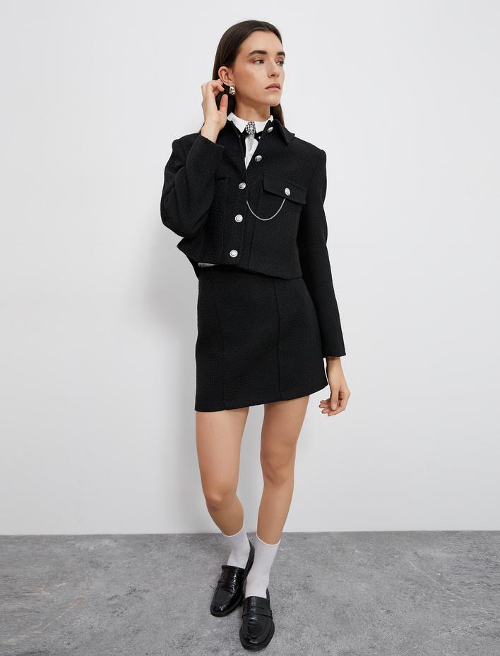  Mini Etek Dikiş Detaylı