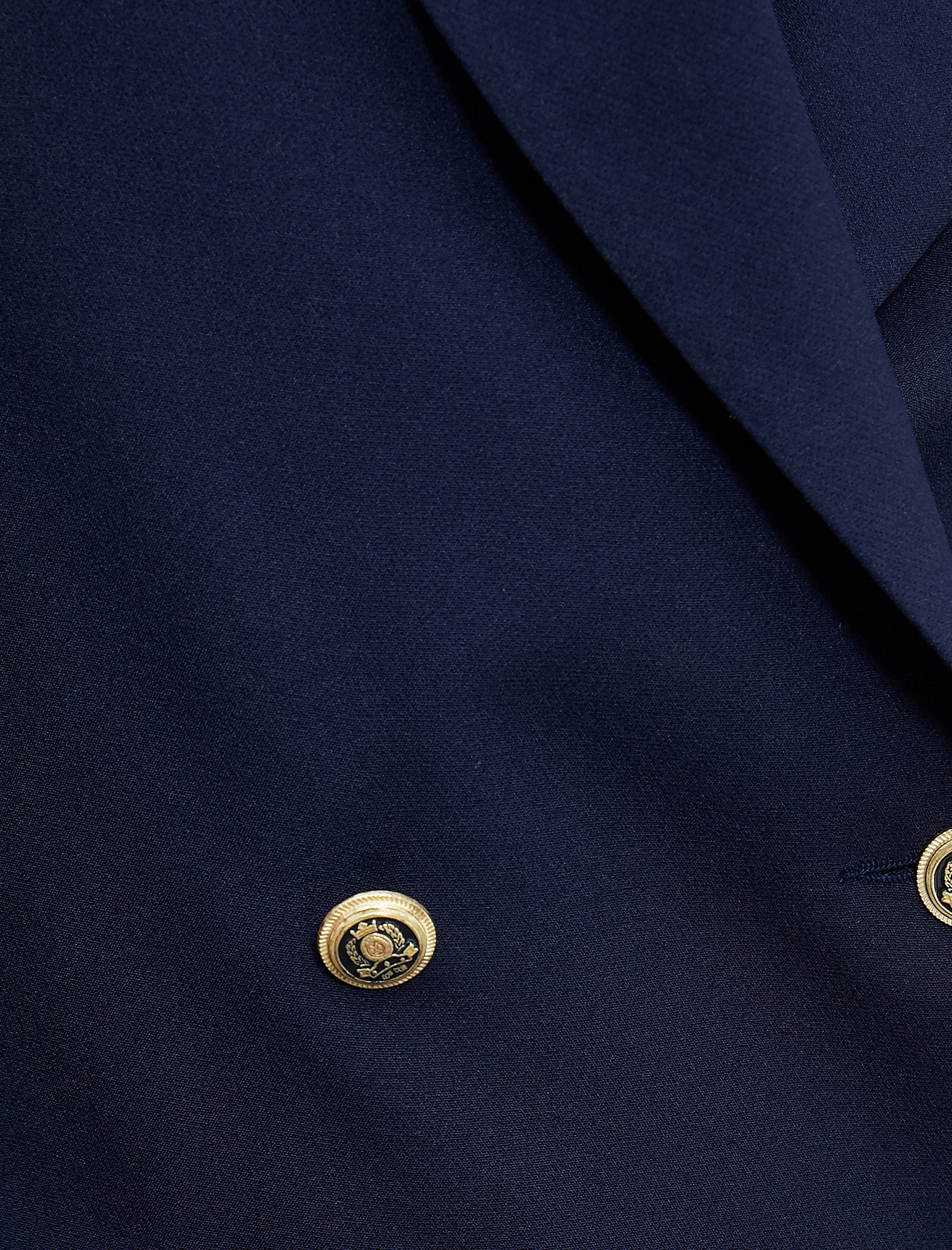   Kruvaze Blazer Ceket Goldu Düğmeli Kapaklı Cep Detaylı