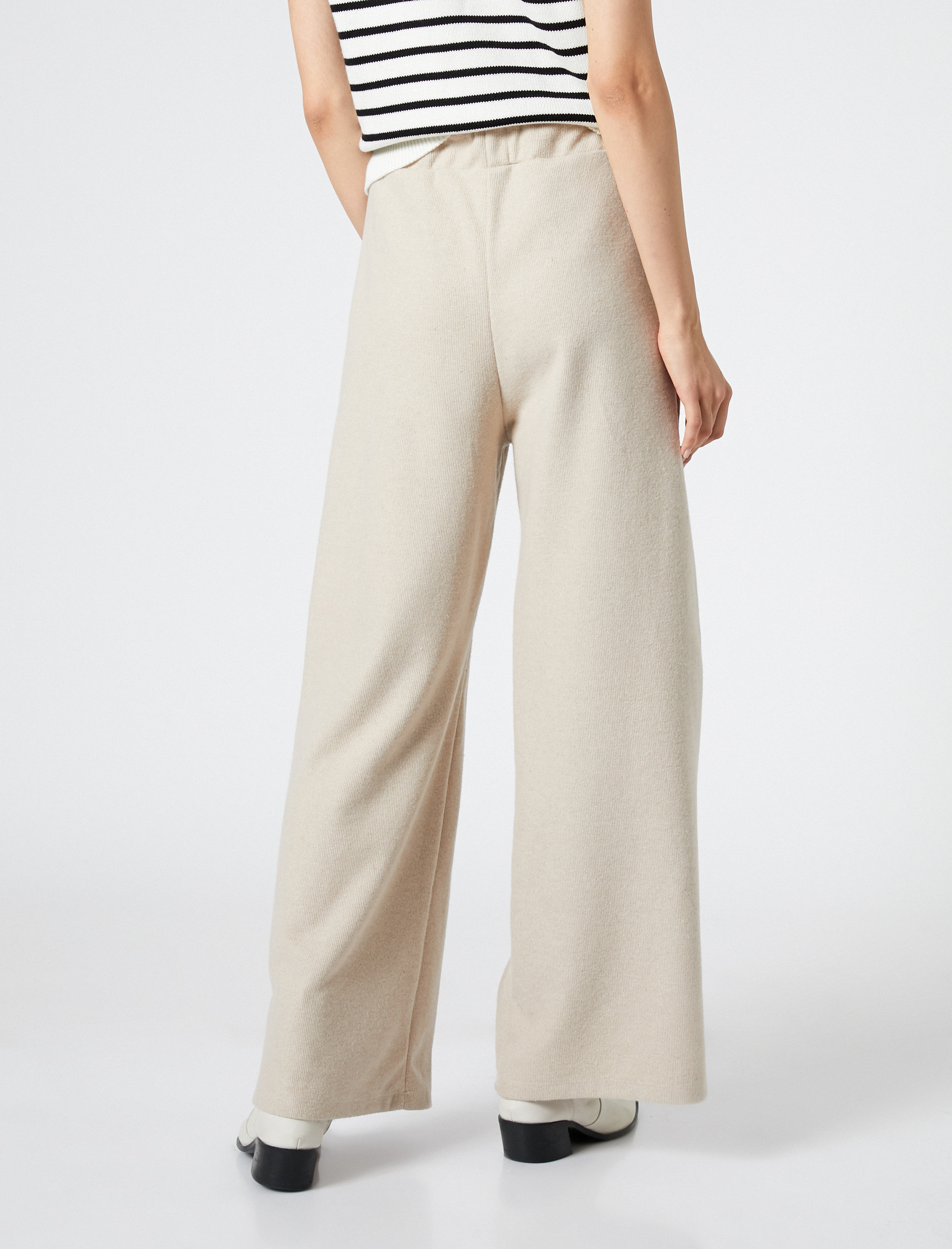   Bol Paça Eşofman Altı Beli Bağcıklı Fitilli