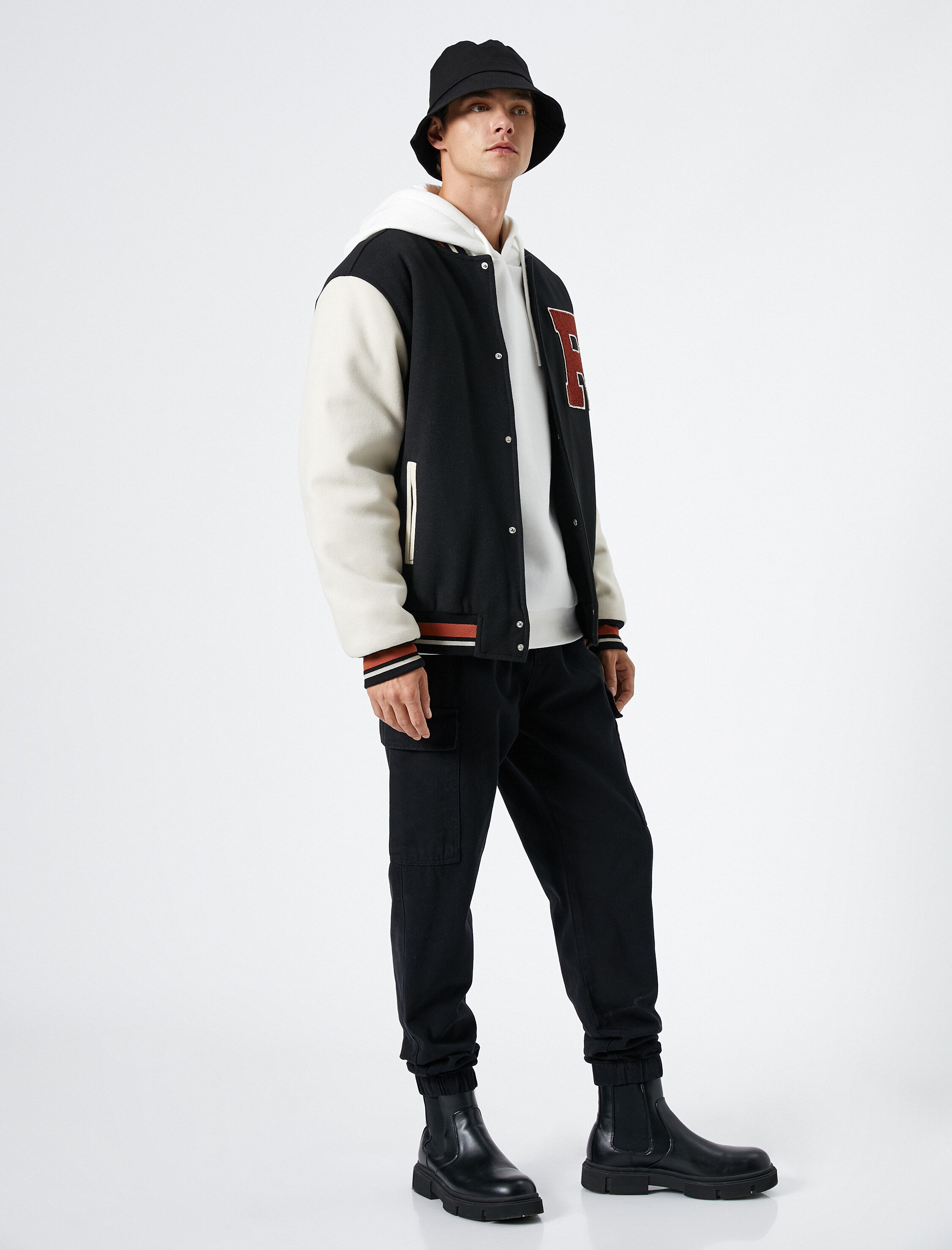   Boru Paça Pantolon Gabardin Beş Cepli Düğmeli Pamuklu