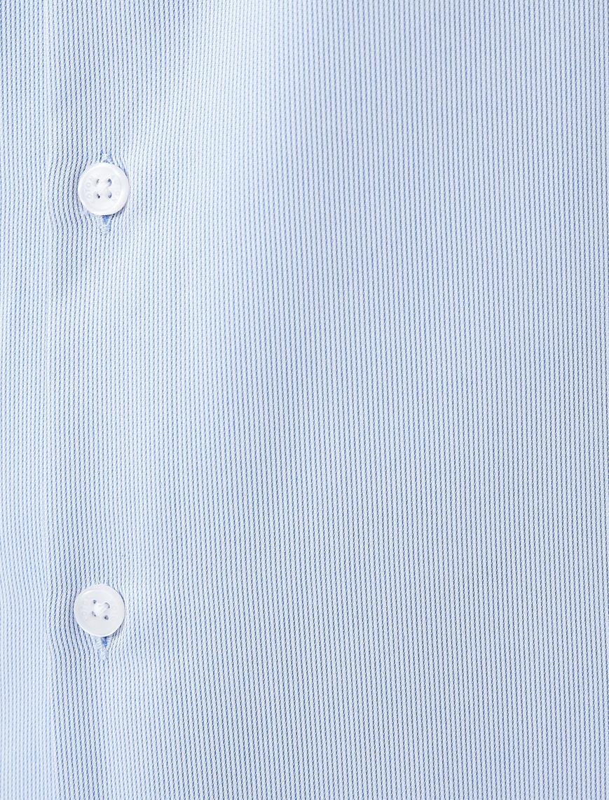   Basic Gömlek Klasik Yaka Düğmeli Uzun Kollu Non Iron