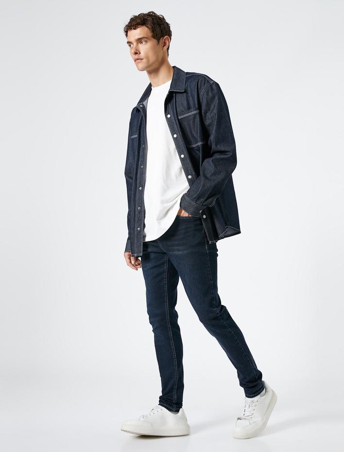  Skinny Fit Kot Pantolon - Michael Jean