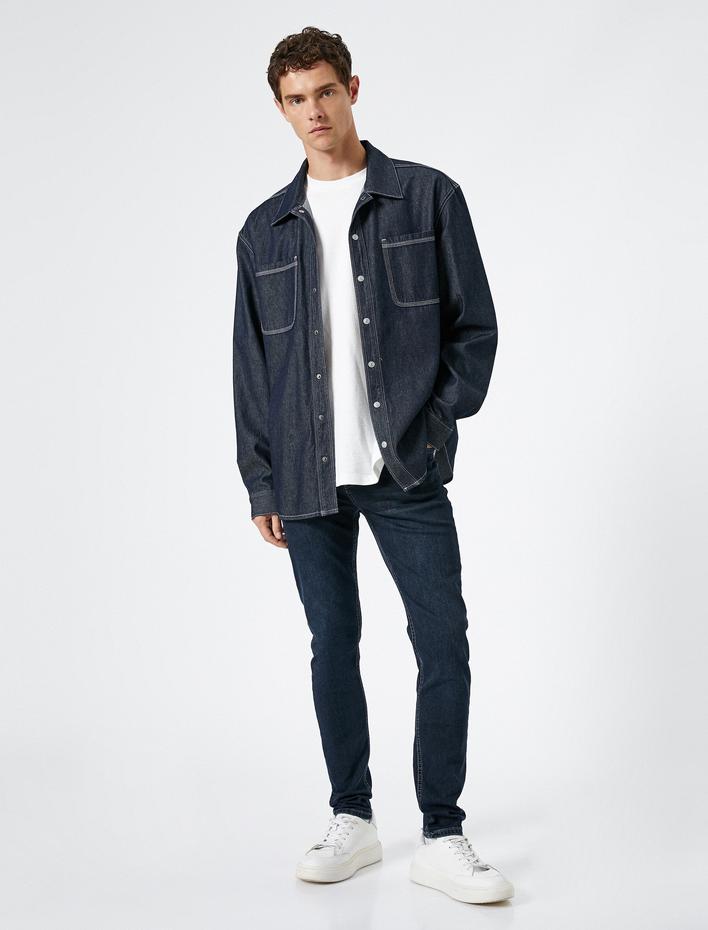  Skinny Fit Kot Pantolon - Michael Jean