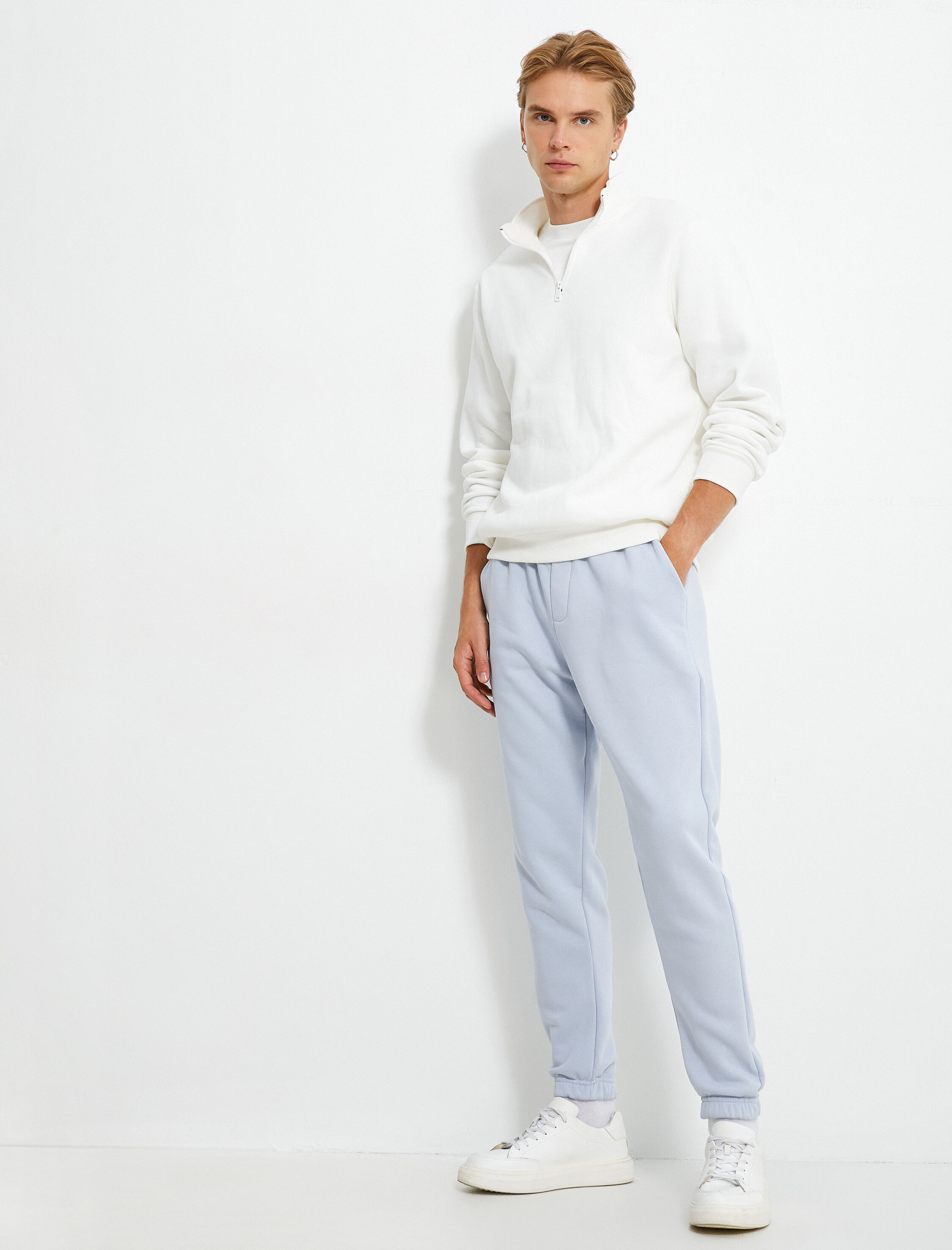   Jogger Eşofman Altı Beli Bağcıklı Cep Detaylı Şardonlu