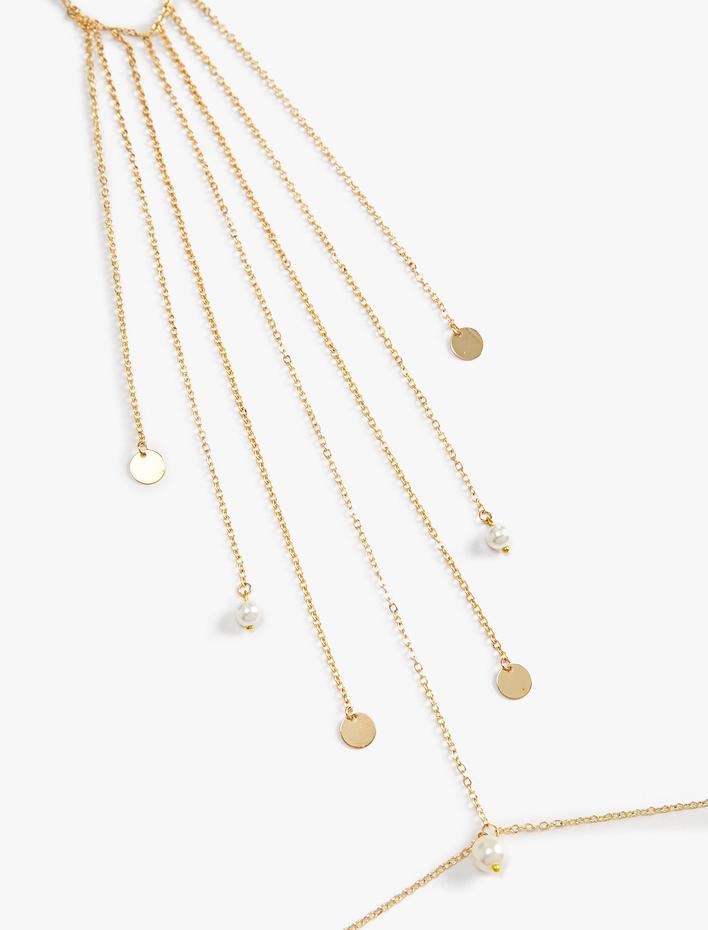 Kadın Vücut Zinciri Sallantılı Geometrik Charm Detaylı