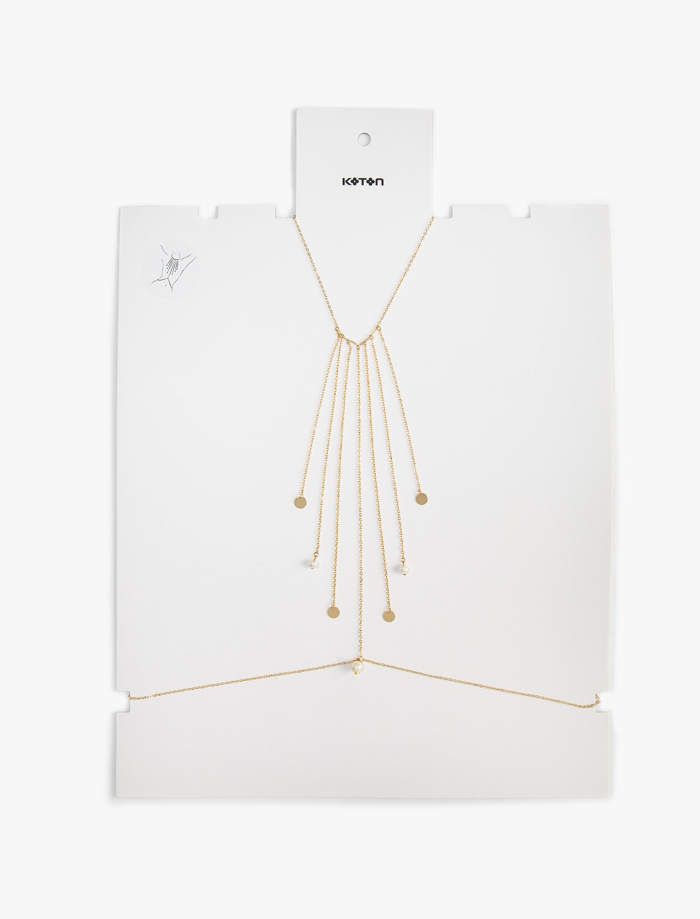  Kadın Vücut Zinciri Sallantılı Geometrik Charm Detaylı