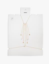 Vücut Zinciri Sallantılı Geometrik Charm Detaylı