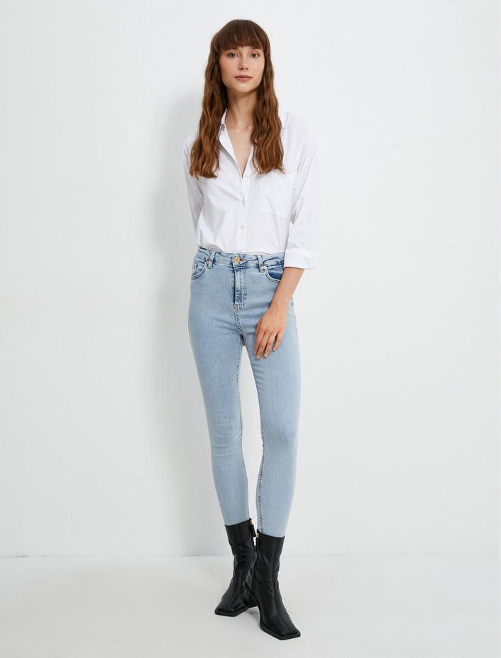  Dar Paça Kot Pantolon Dar Kesim - Carmen Jean