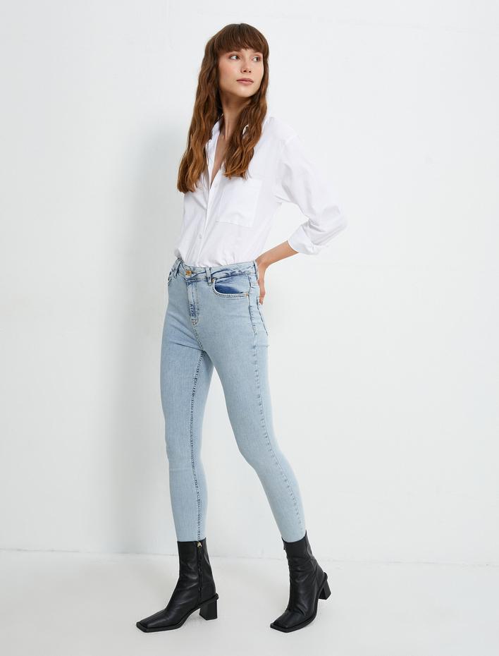  Dar Paça Kot Pantolon Dar Kesim - Carmen Jean