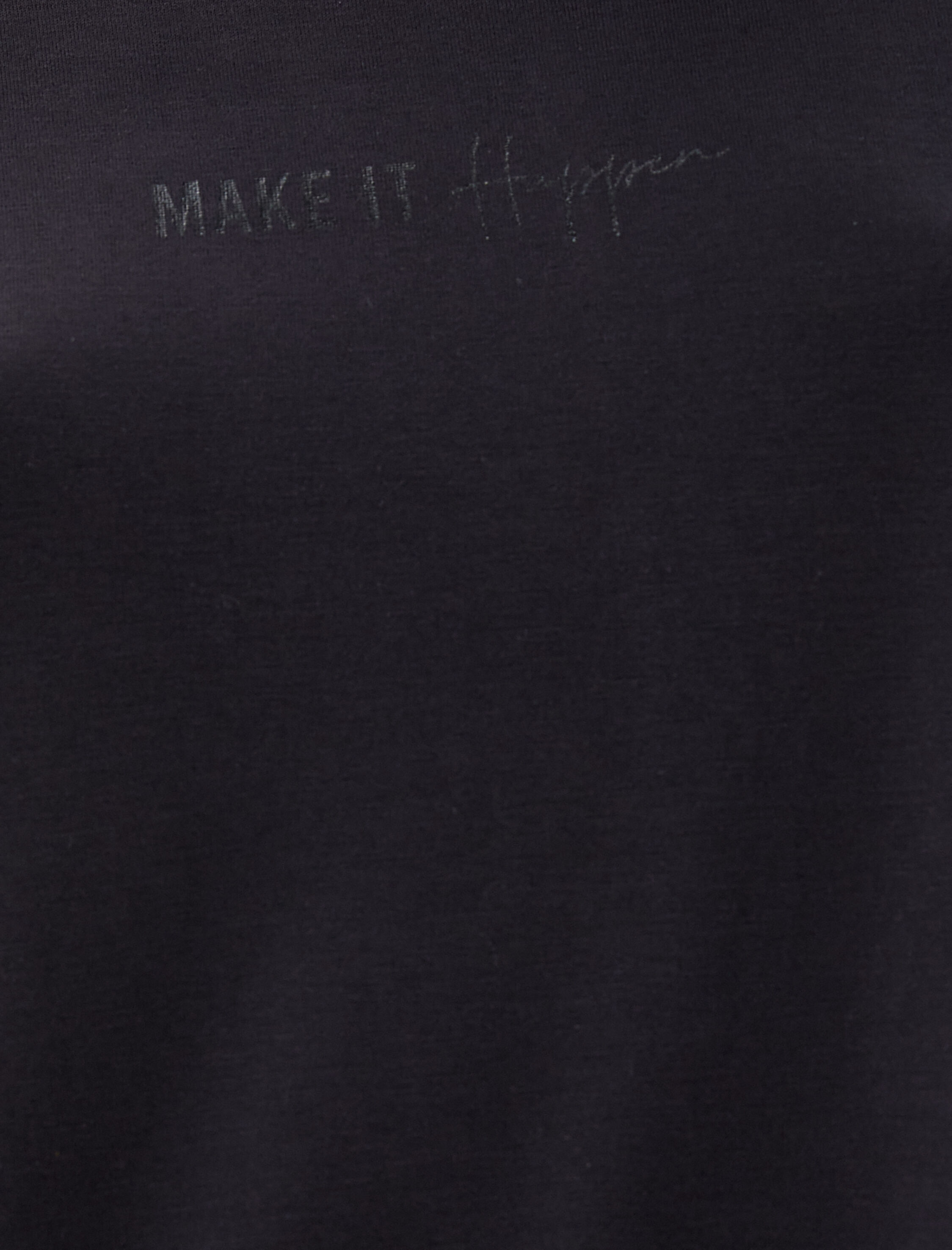   Spor Tişört Slogan Baskılı Kısa Kollu Bisiklet Yaka Modal Karışımlı