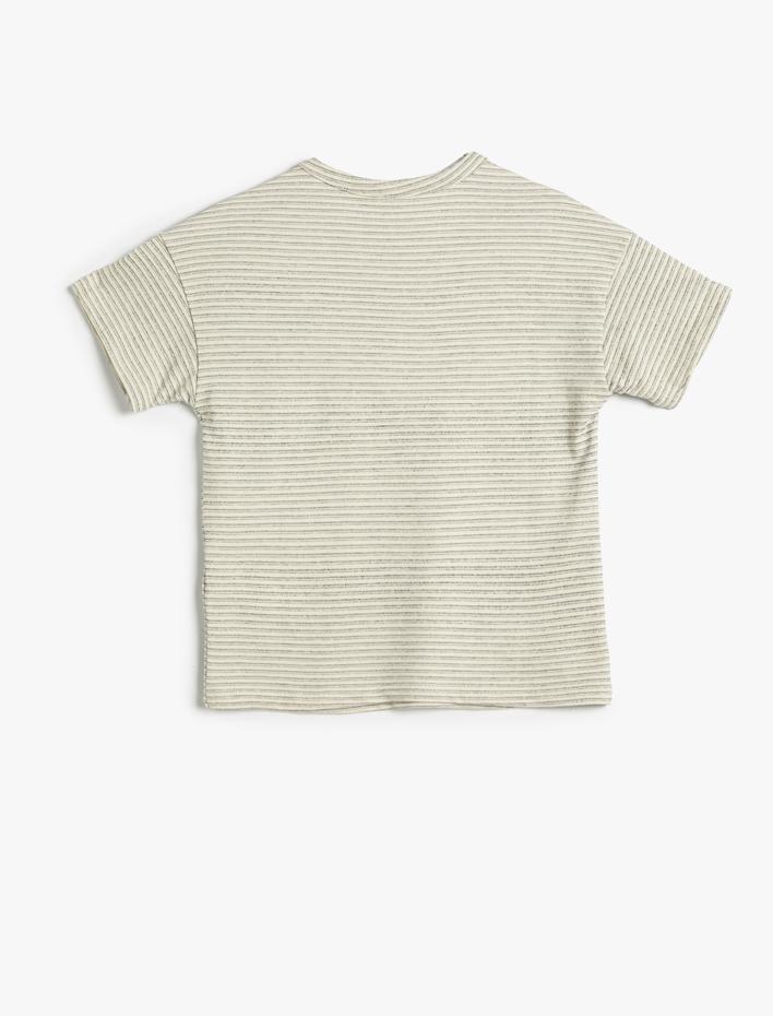 Erkek Çocuk Tişört Kısa Kollu Bisiklet Yaka Pamuklu