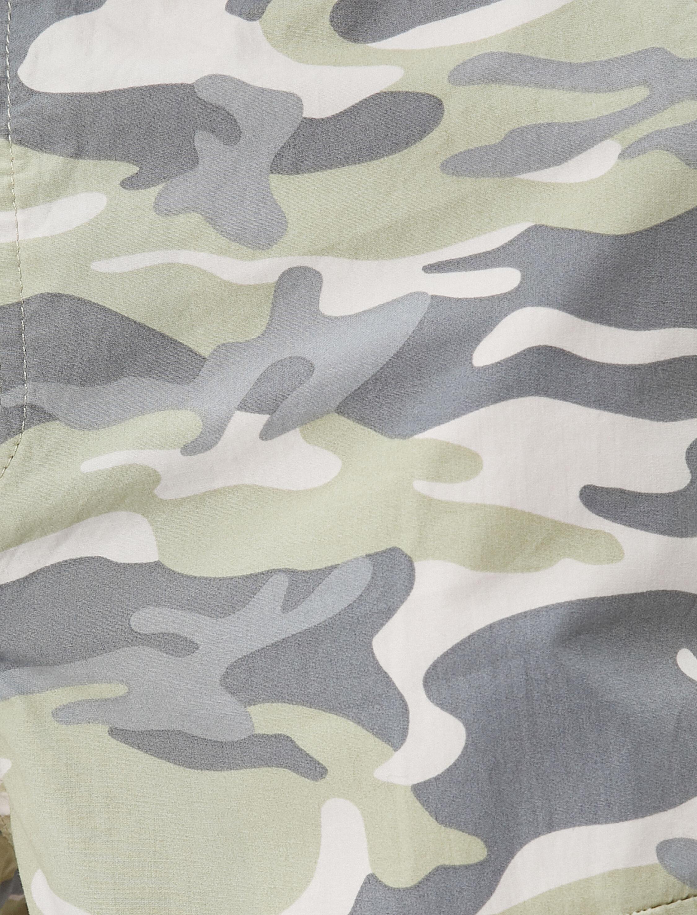   Kargo Cepli Pantolon Beli Bağcıklı Kamuflaj Detaylı Pamuklu