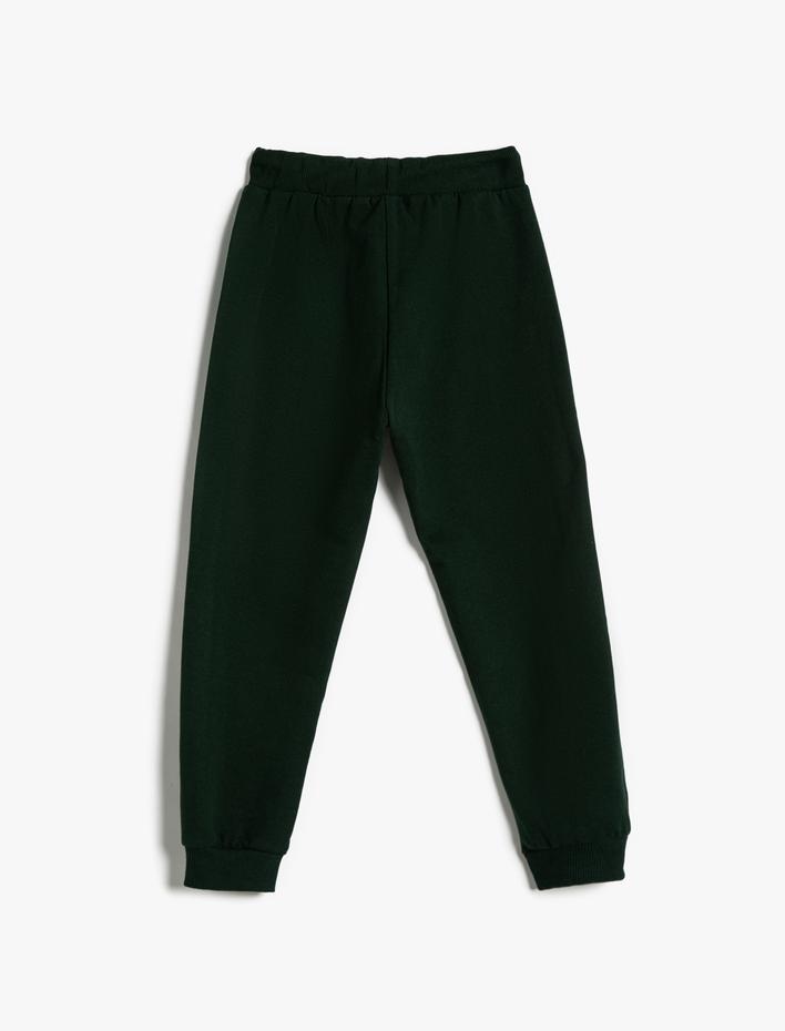 Erkek Çocuk Jogger Eşofman Altı Beli Bağcıklı Paçası Lastikli Şardonlu