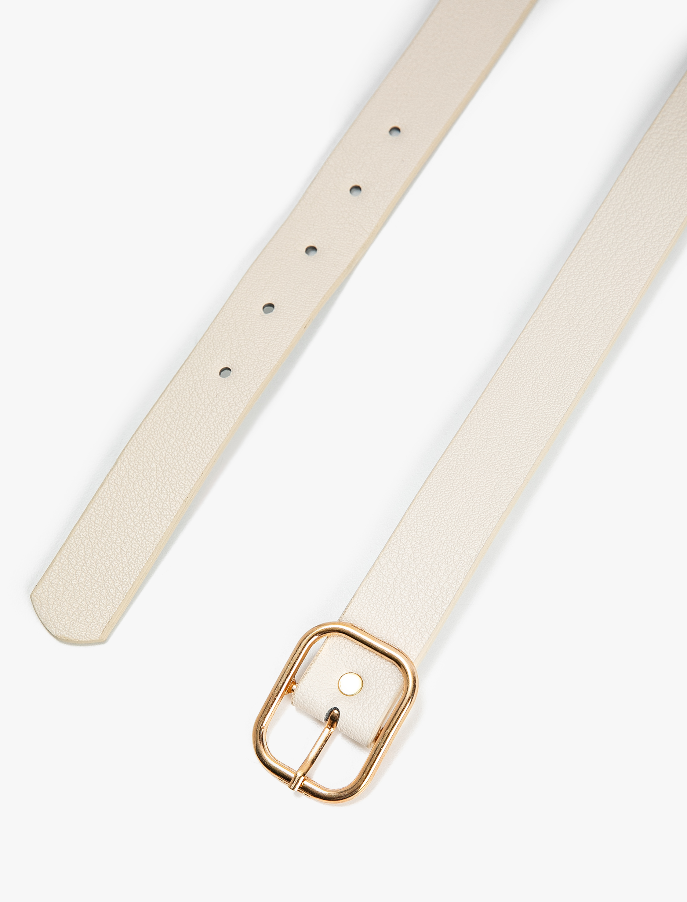  Kadın Kemer Suni Deri Dikdörtgen Metal Tokalı