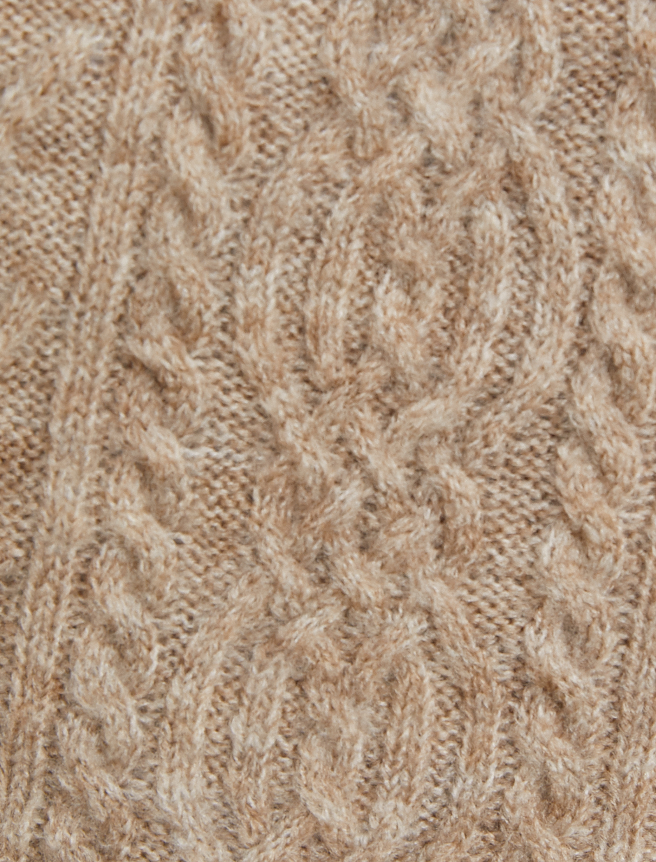   Bisiklet Yaka Süveter Saç Örgüsü Desenli Ribanalı