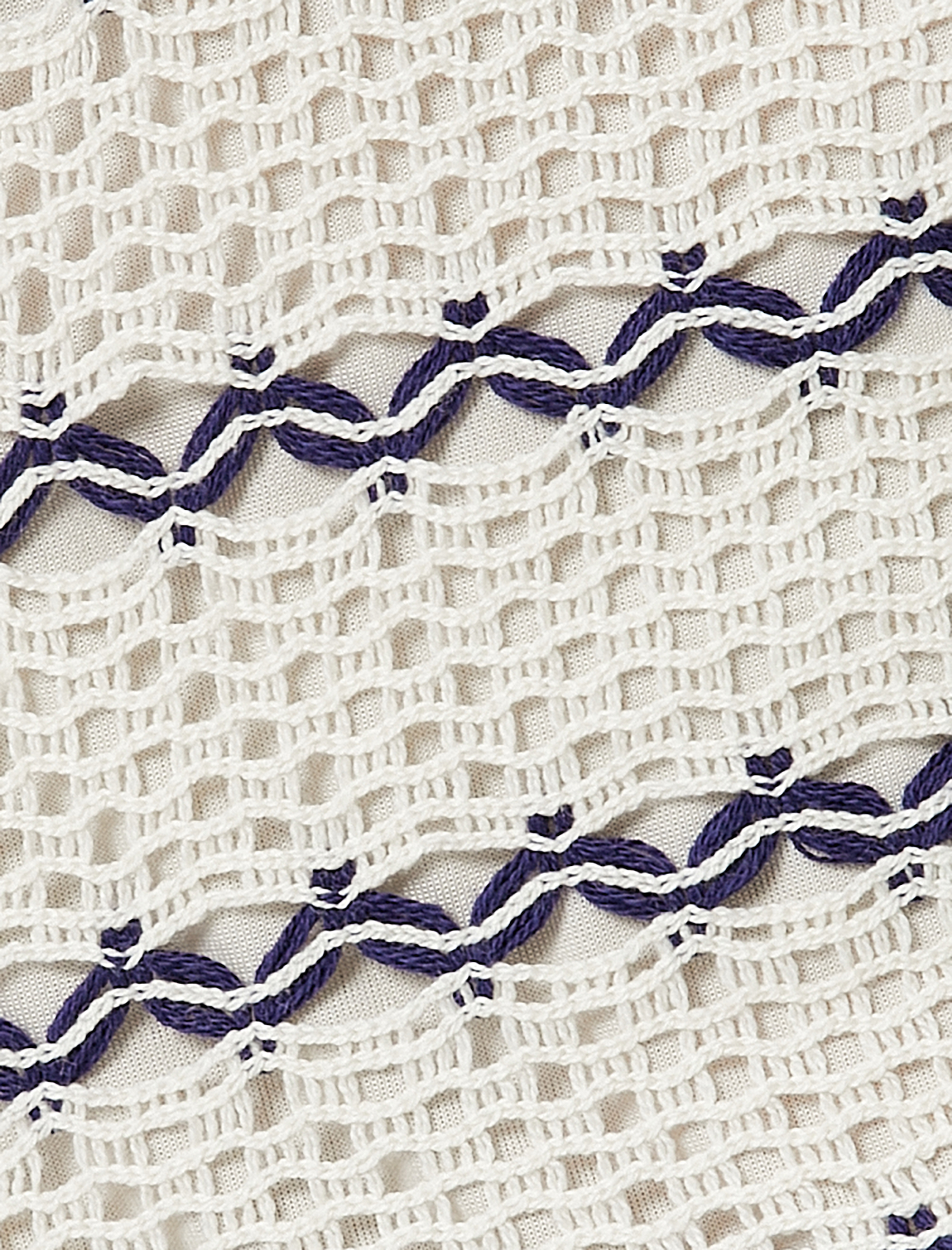   Ajurlu Örgü Şort Beli Bağcıklı Mini Pamuklu