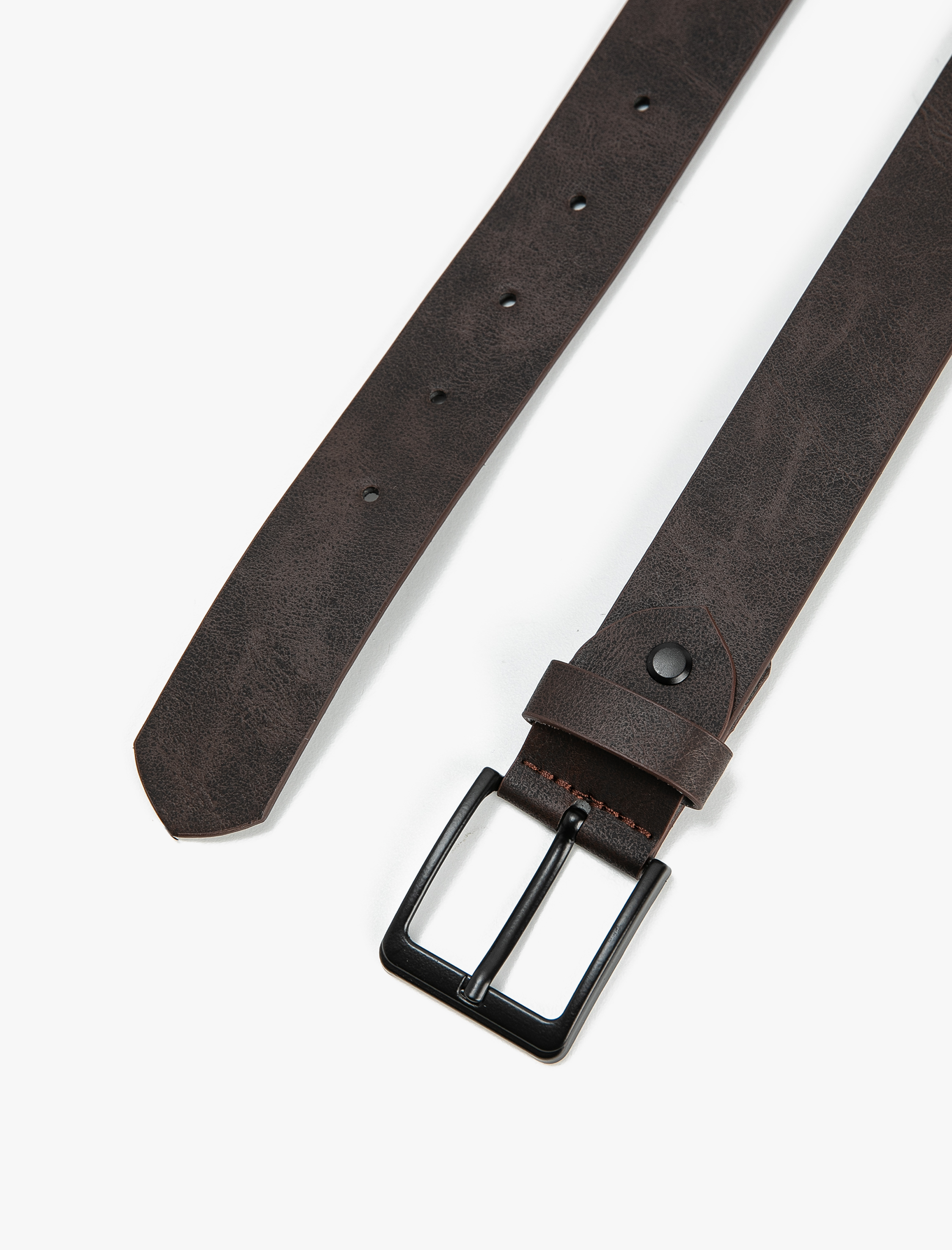  Erkek Kemer Deri Görünümlü Toka Detaylı