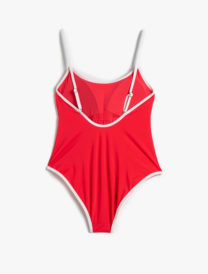  İnce Askılı Mayo Biye Detaylı Kaplı