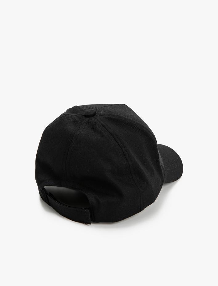 Kadın Cap Şapka Slogan İşlemeli