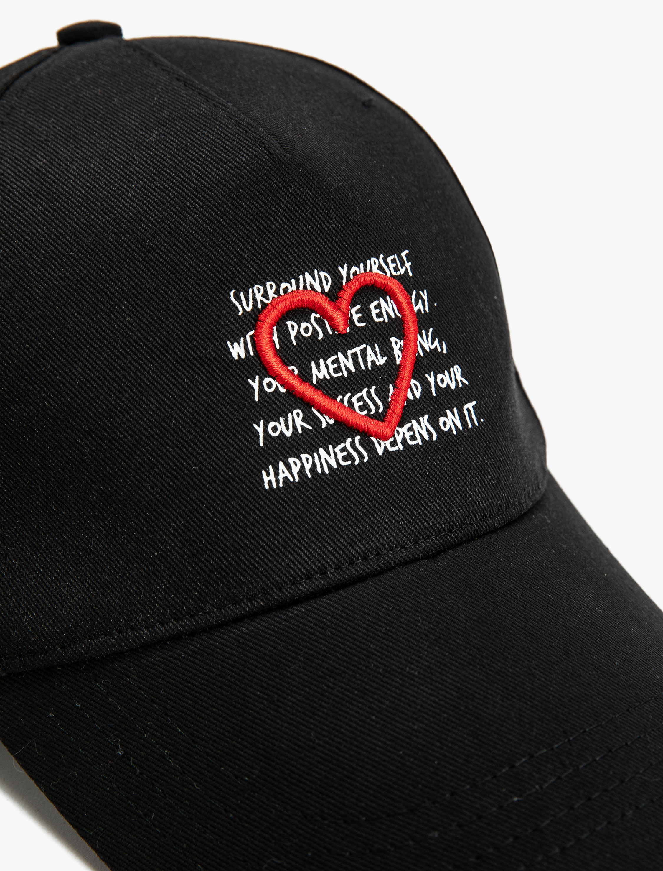  Kadın Cap Şapka Slogan İşlemeli