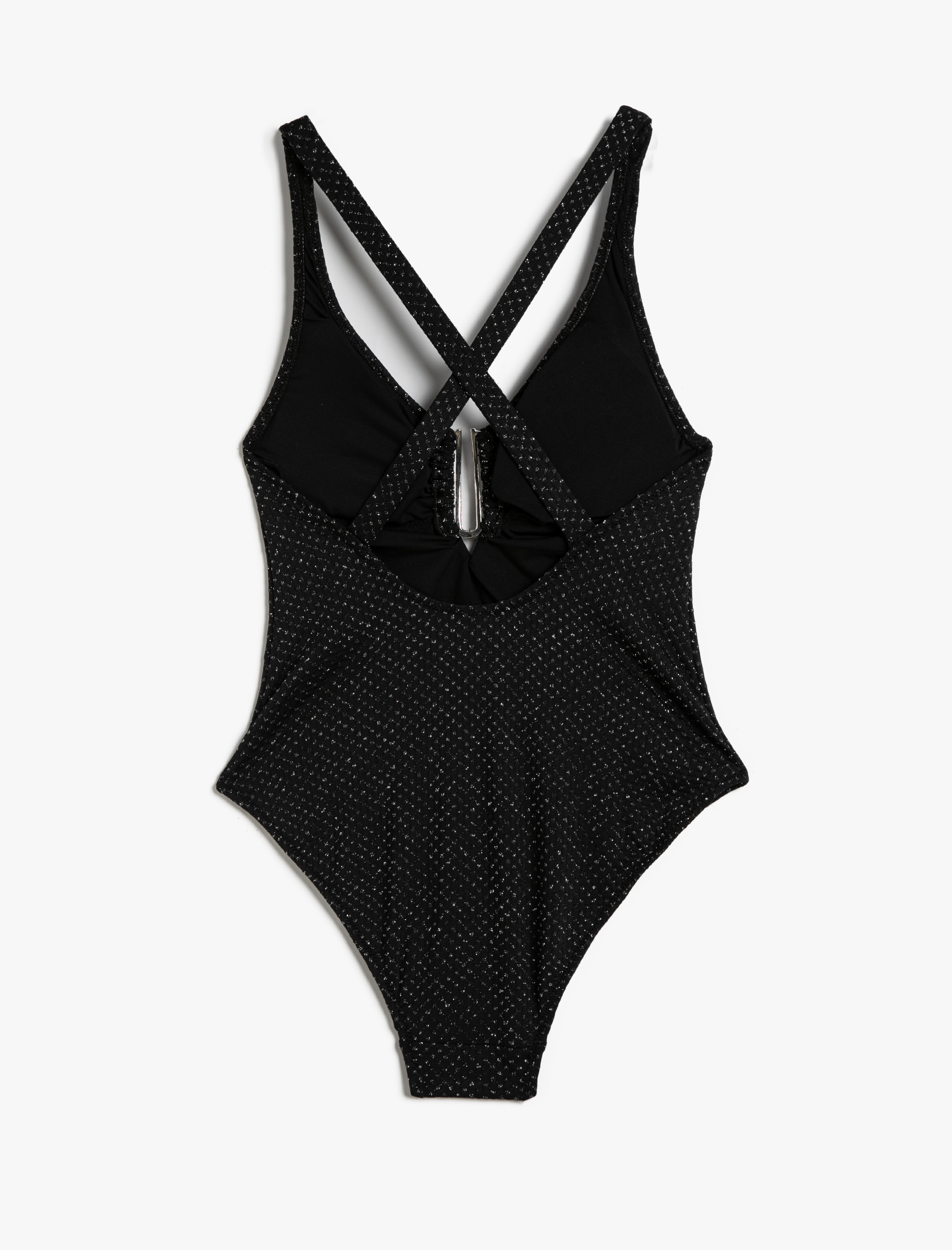   Simli Mayo Metal Aksesuarlı Pencere Detaylı Askılı Büzgülü