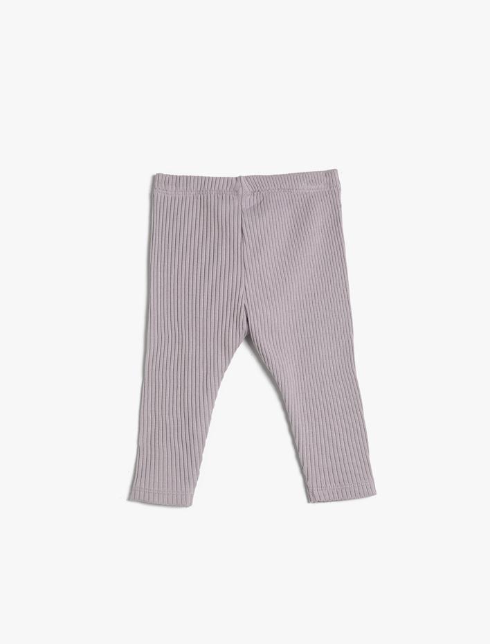 Kız Bebek Basic Tayt Fitilli Beli Lastikli Pamuklu