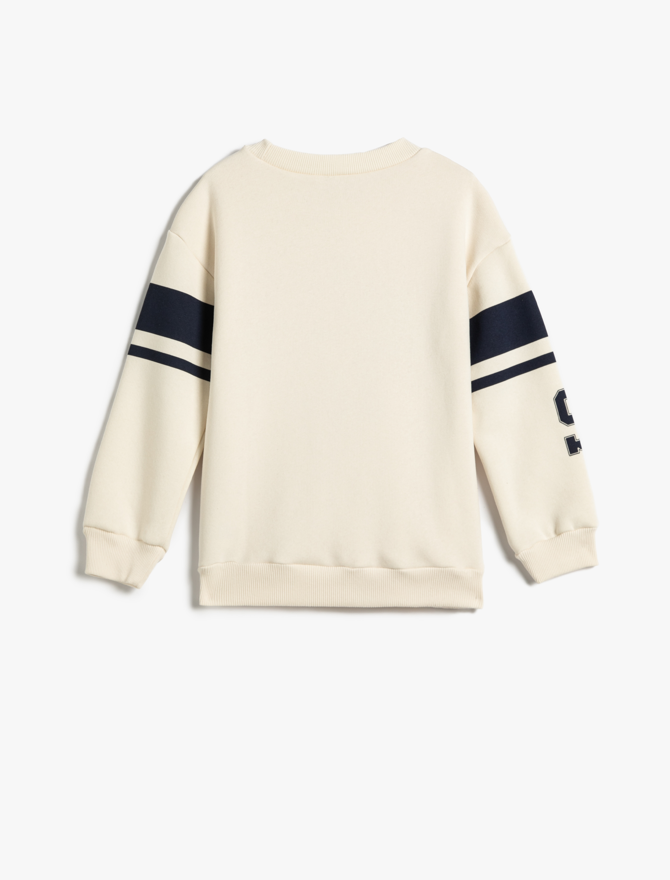  Erkek Çocuk Snoopy Sweatshirt Lisanslı Şardonlu Uzun Kollu Bisiklet Yaka Baskılı