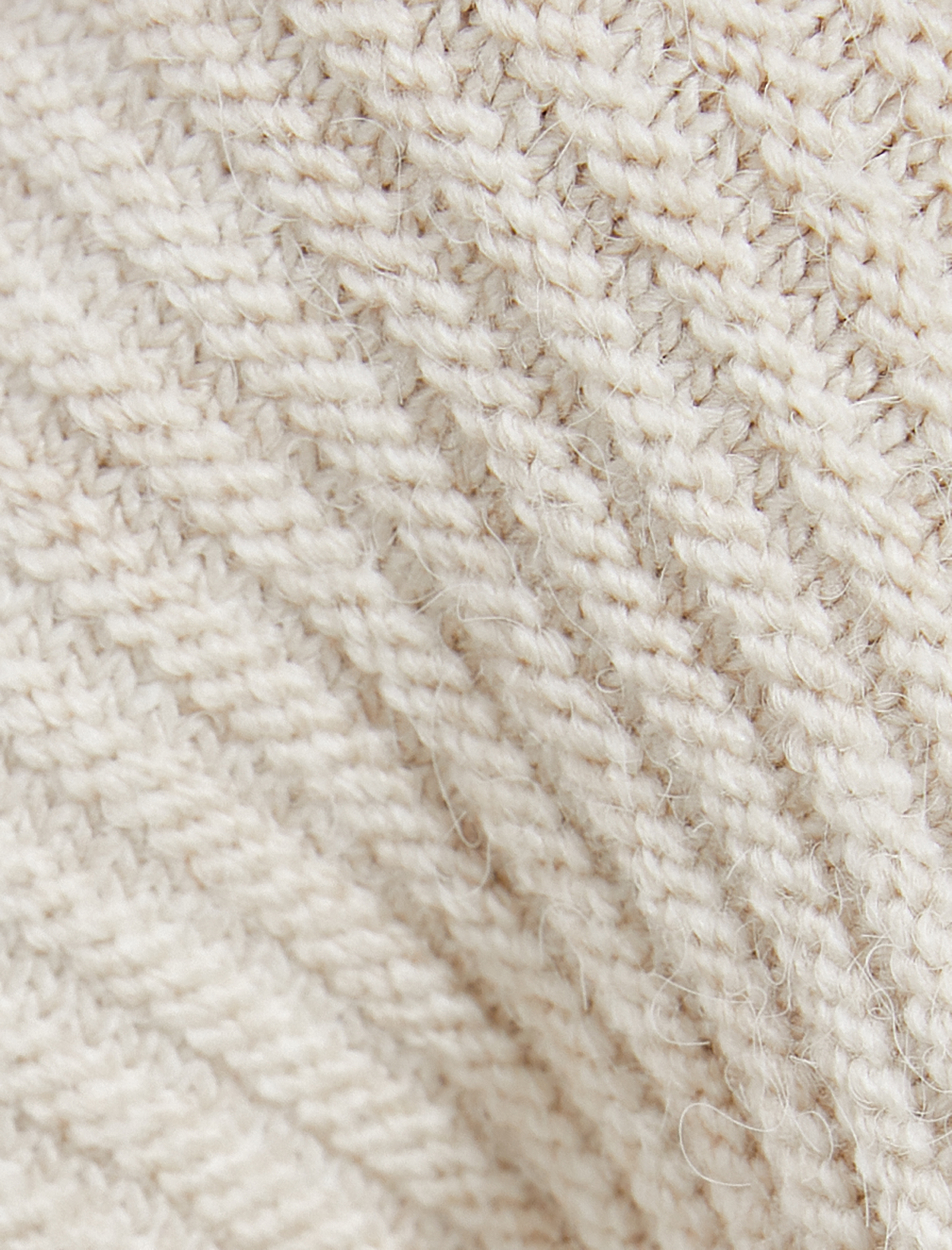   Oversize Örgü Süveter Yarasa Kol