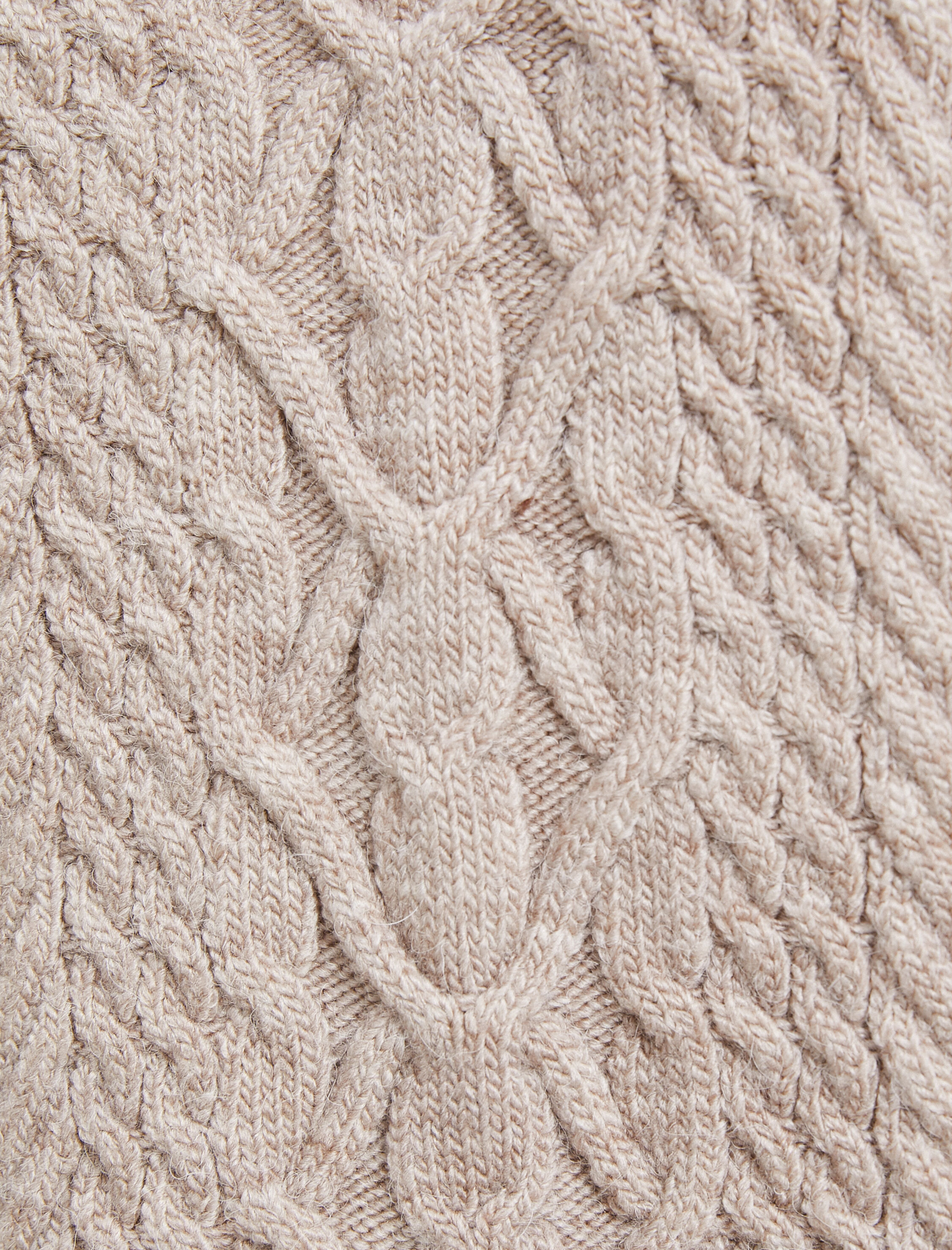   Oversize Örgü Süveter Yarasa Kol