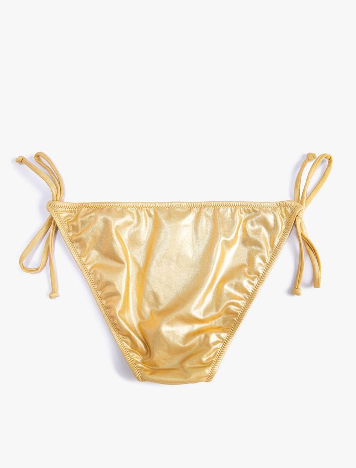  Simli Bikini Altı Normal Bel Yanları Bağlama Detaylı