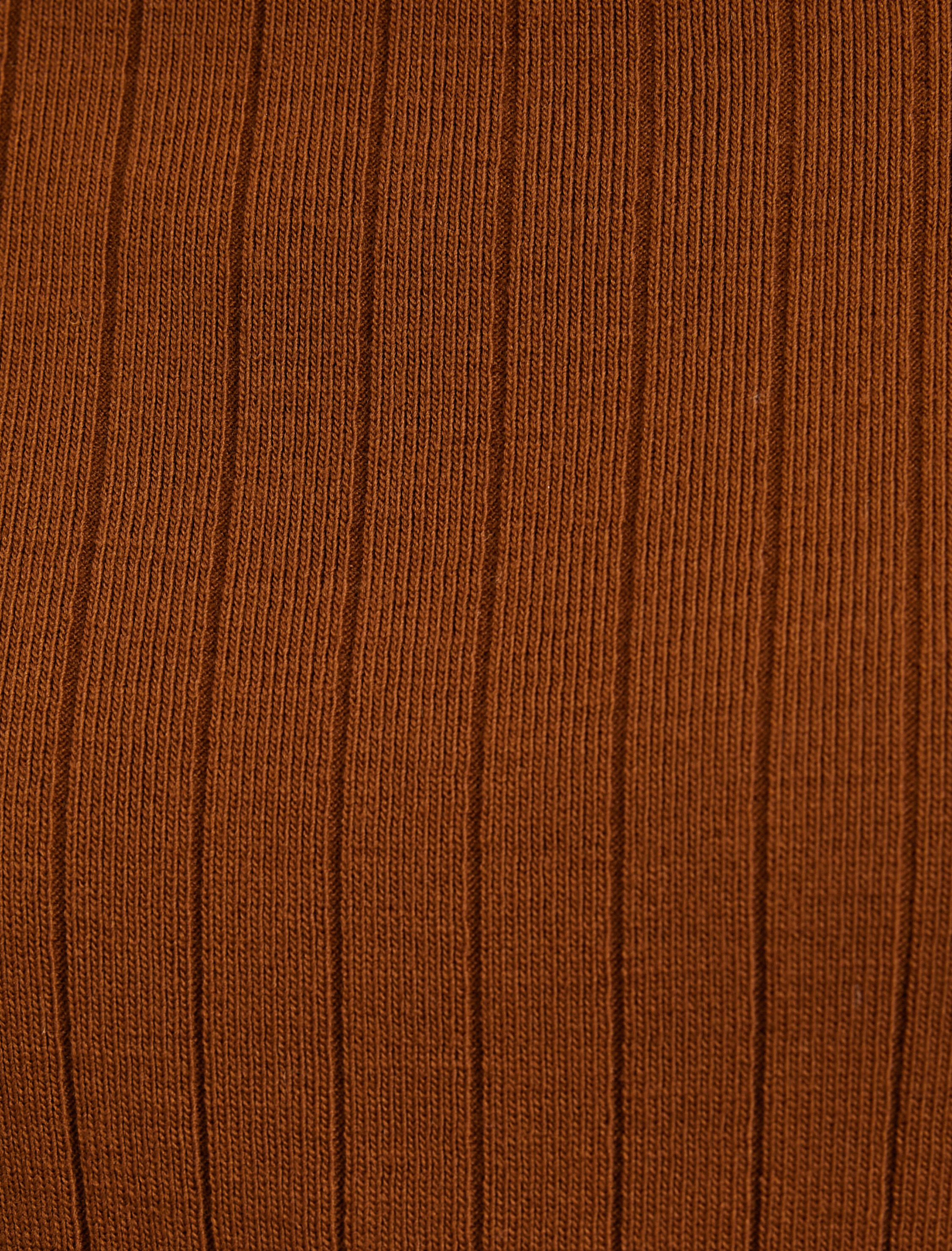   Yarım Balıkçı Yaka Kazak Triko Ribanalı Kısa Kollu