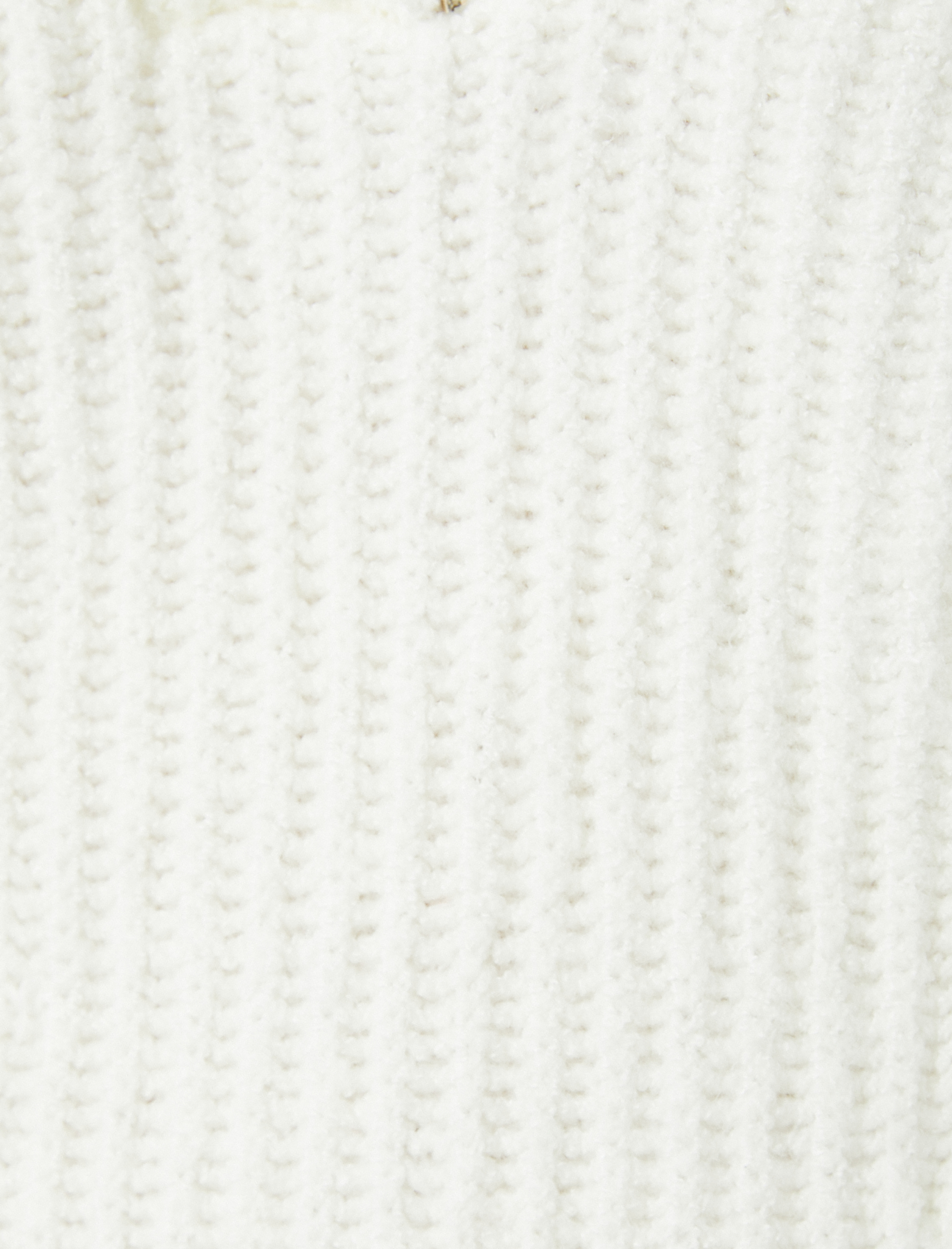   Yarım Fermuarlı Triko Kazak Dik Yaka Lastik Örgü Detaylı Yumuşak Dokulu